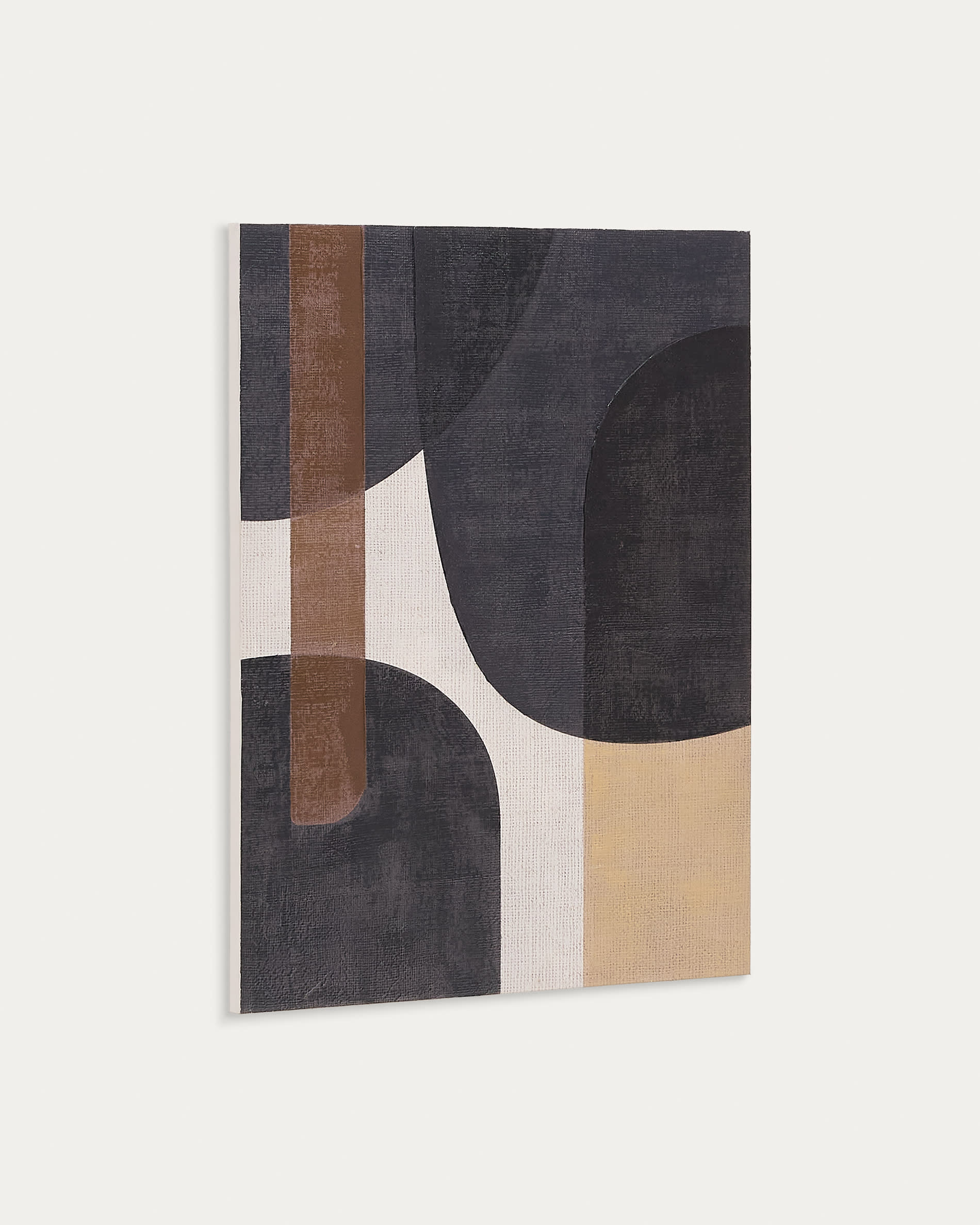 Tonol, brown abstract canvas, 100 x 80 cm