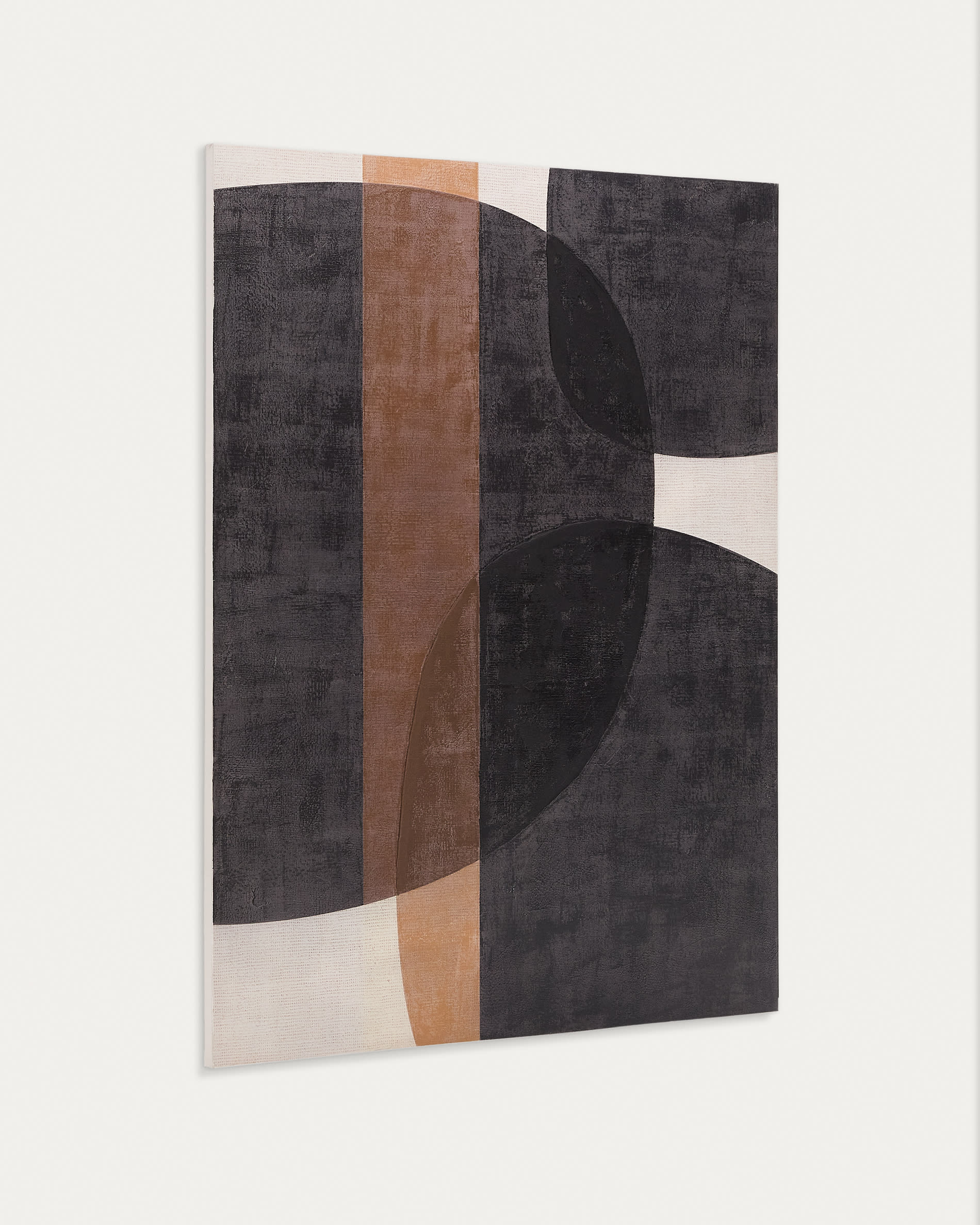 Tonol, brown abstract canvas, 180 x 140 cm