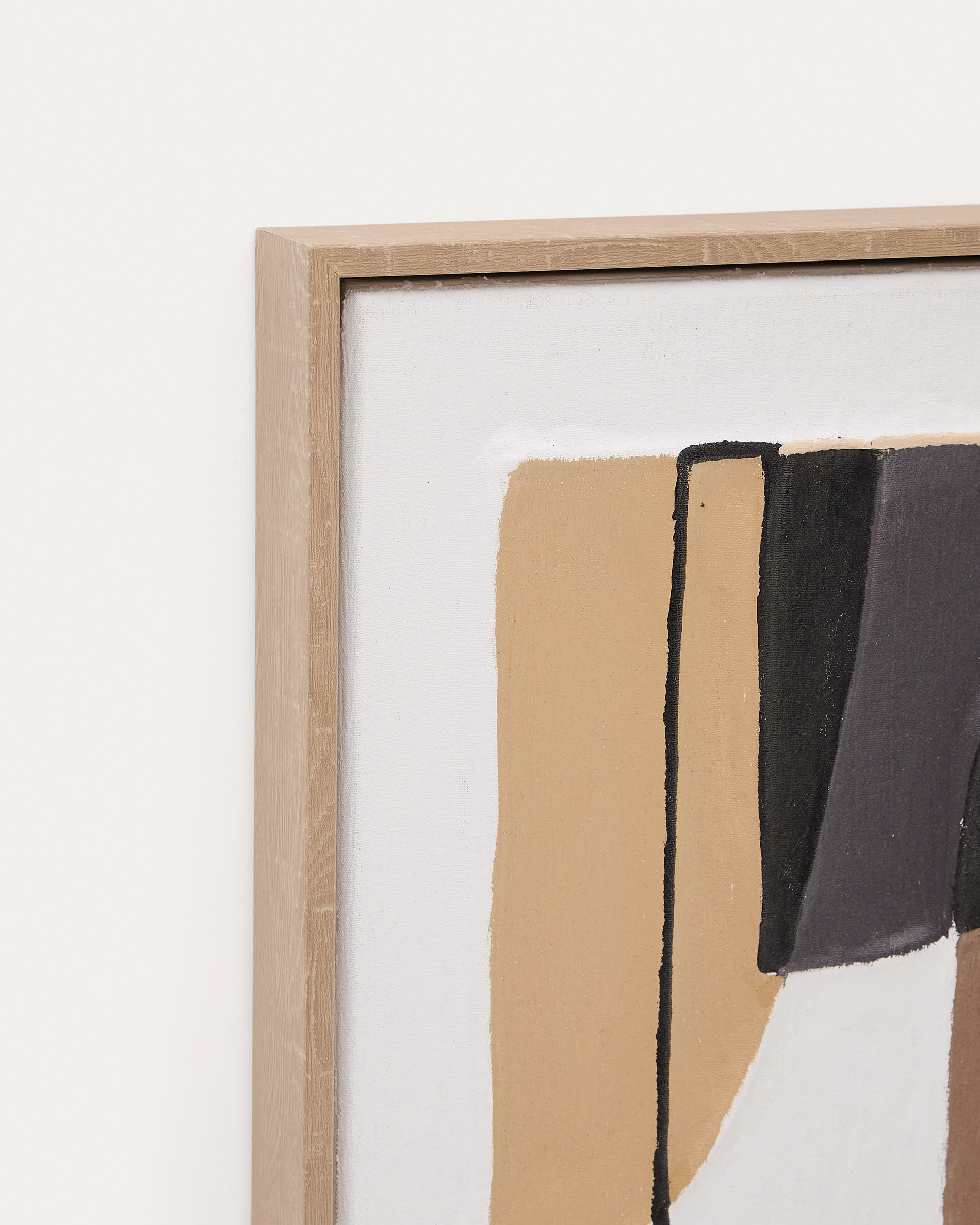 Zay picture with brown geometric shapes 40 x 40 cm | Kave