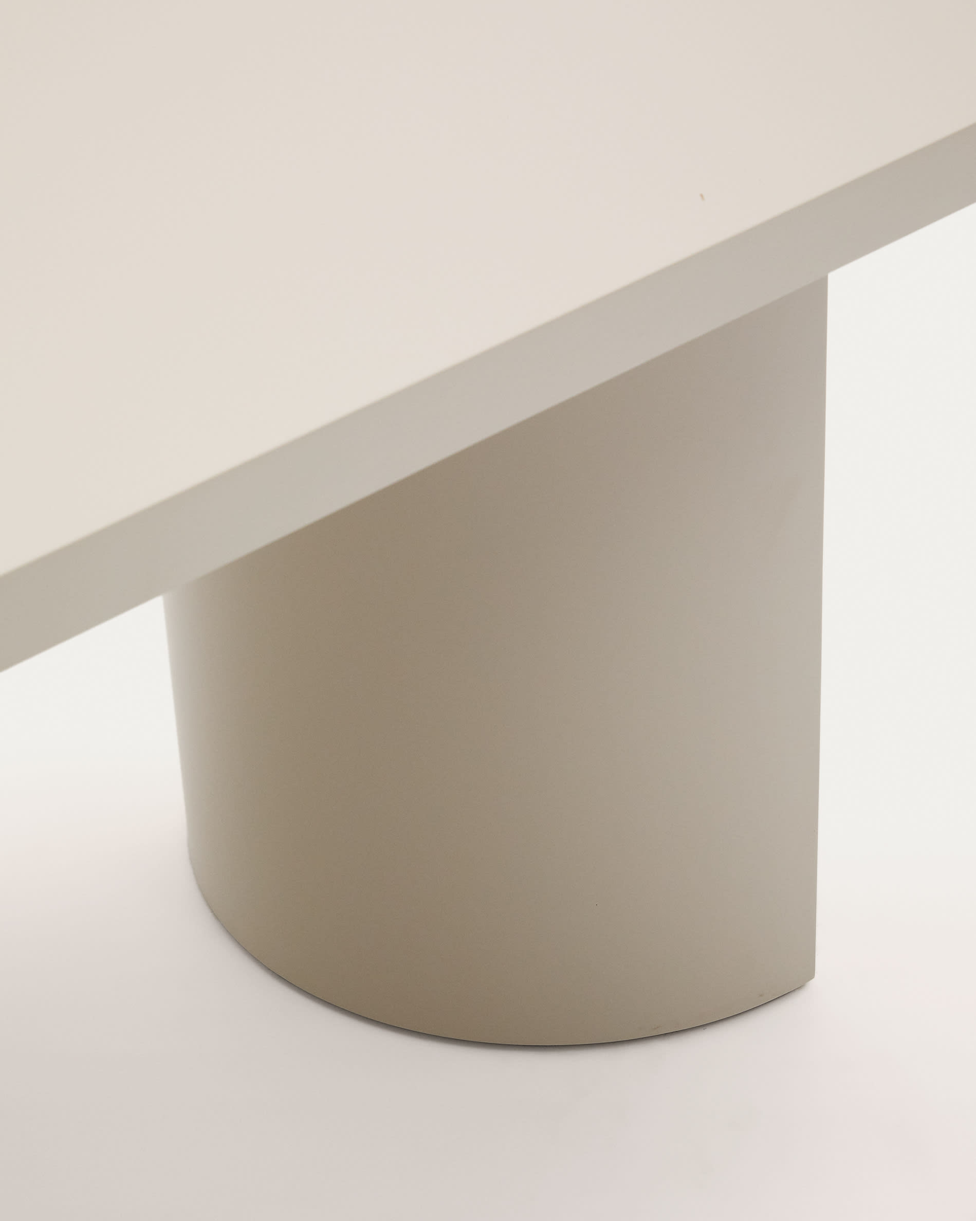 Nealy table in a lacquered MDF in an ecru finish, 240 x 100 cm