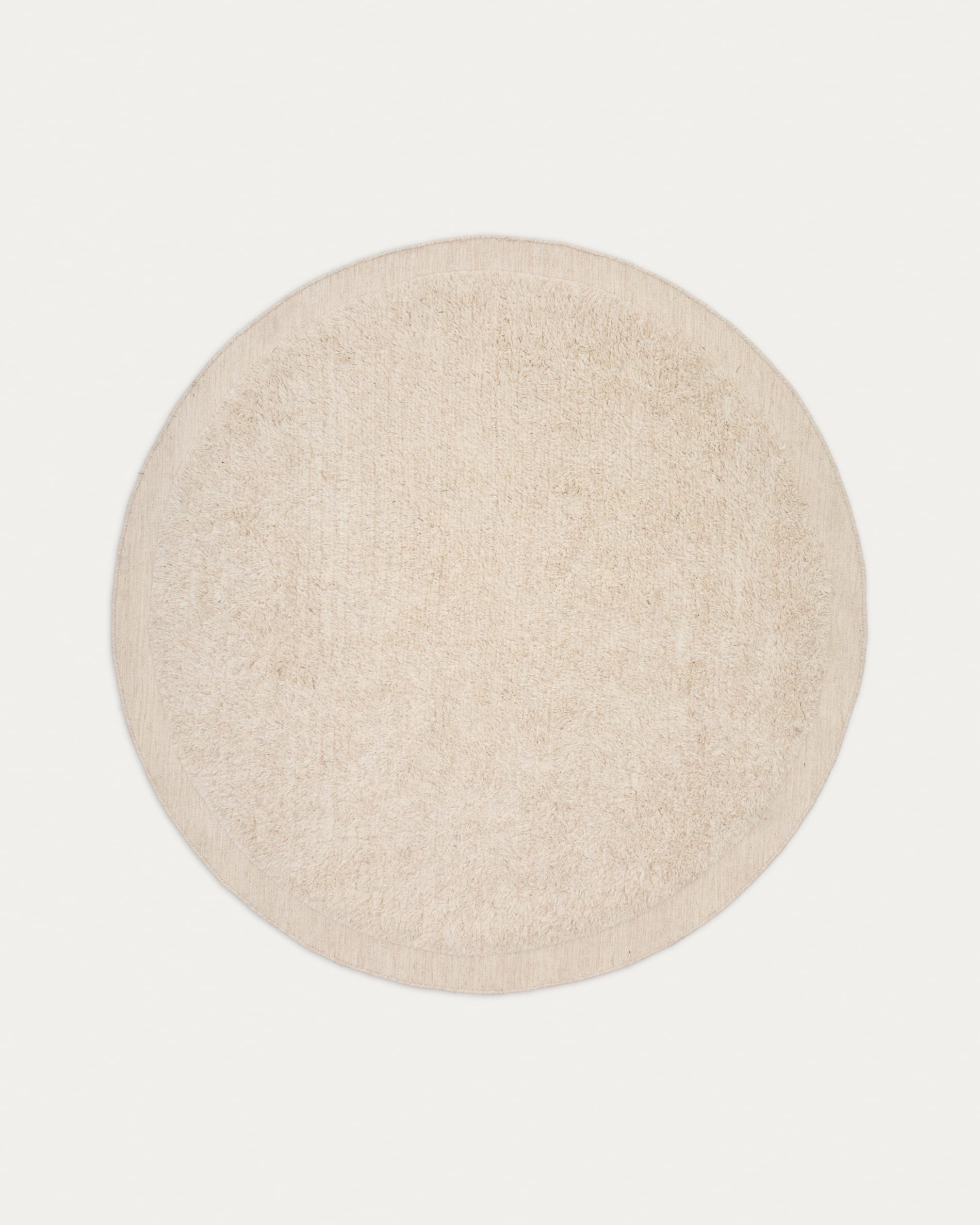 Marely round, white, wool rug, Ø 200 cm | Kave Home
