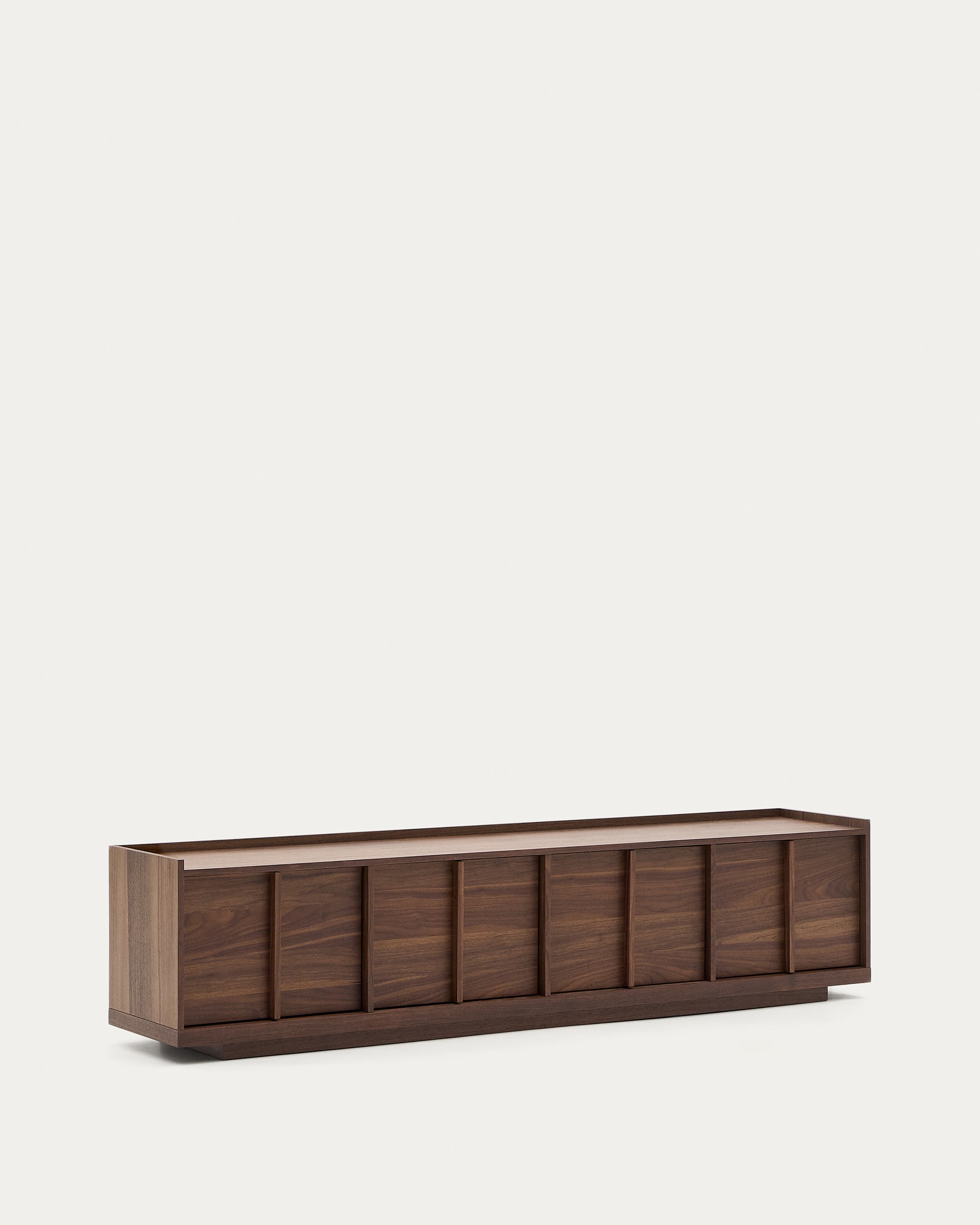 Onix TV stand with a walnut veneer in a dark finish, 200 x 45 cm FSC Mix Credit