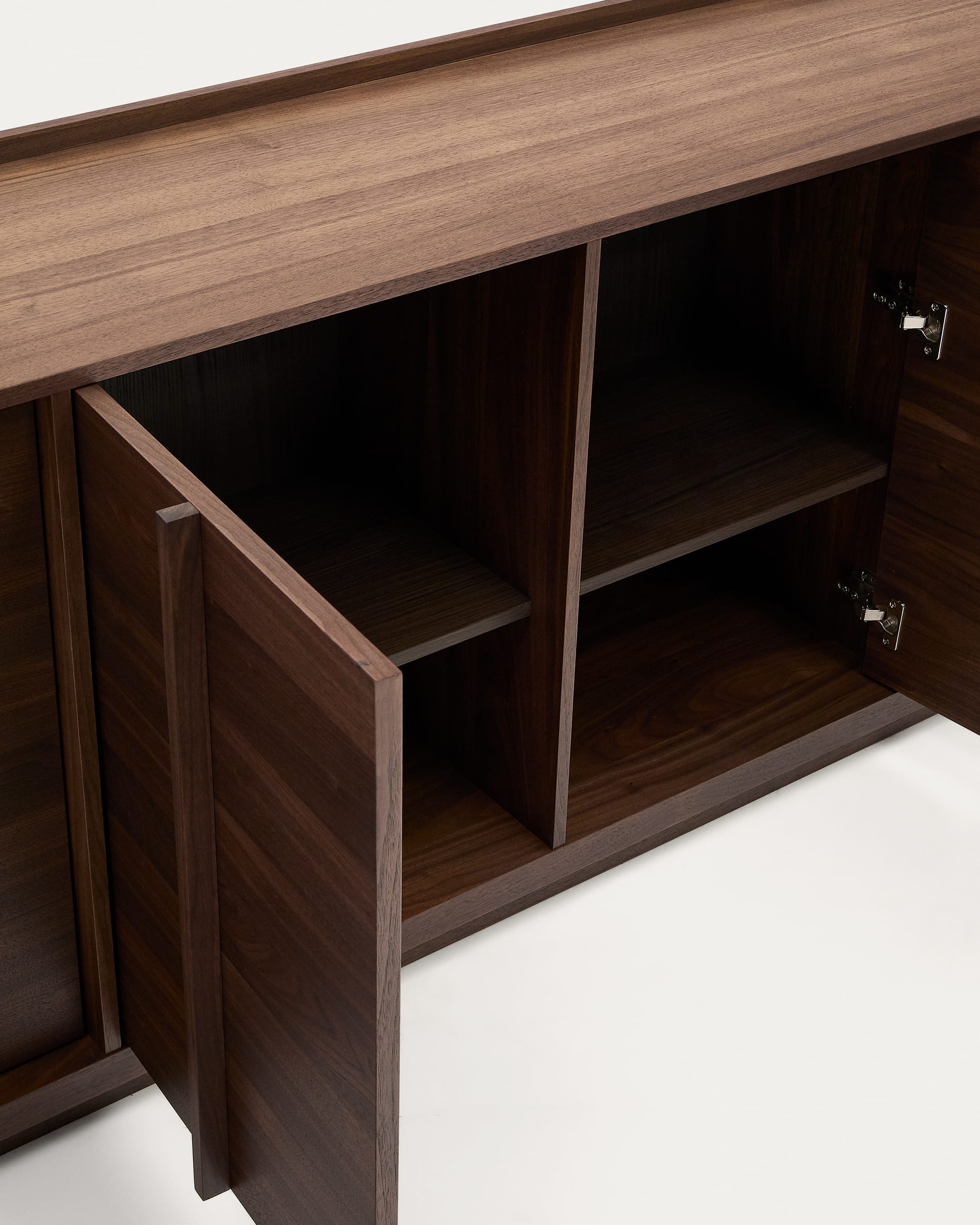 Onix sideboard with a walnut veneer in a dark finish, 200 x 80 cm FSC Mix Credit