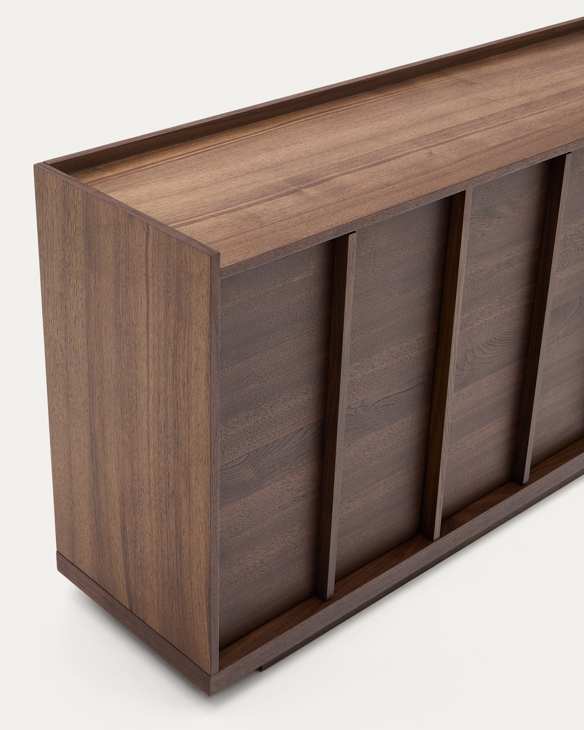Onix sideboard with a walnut veneer in a dark finish, 200 x 80 cm FSC Mix Credit