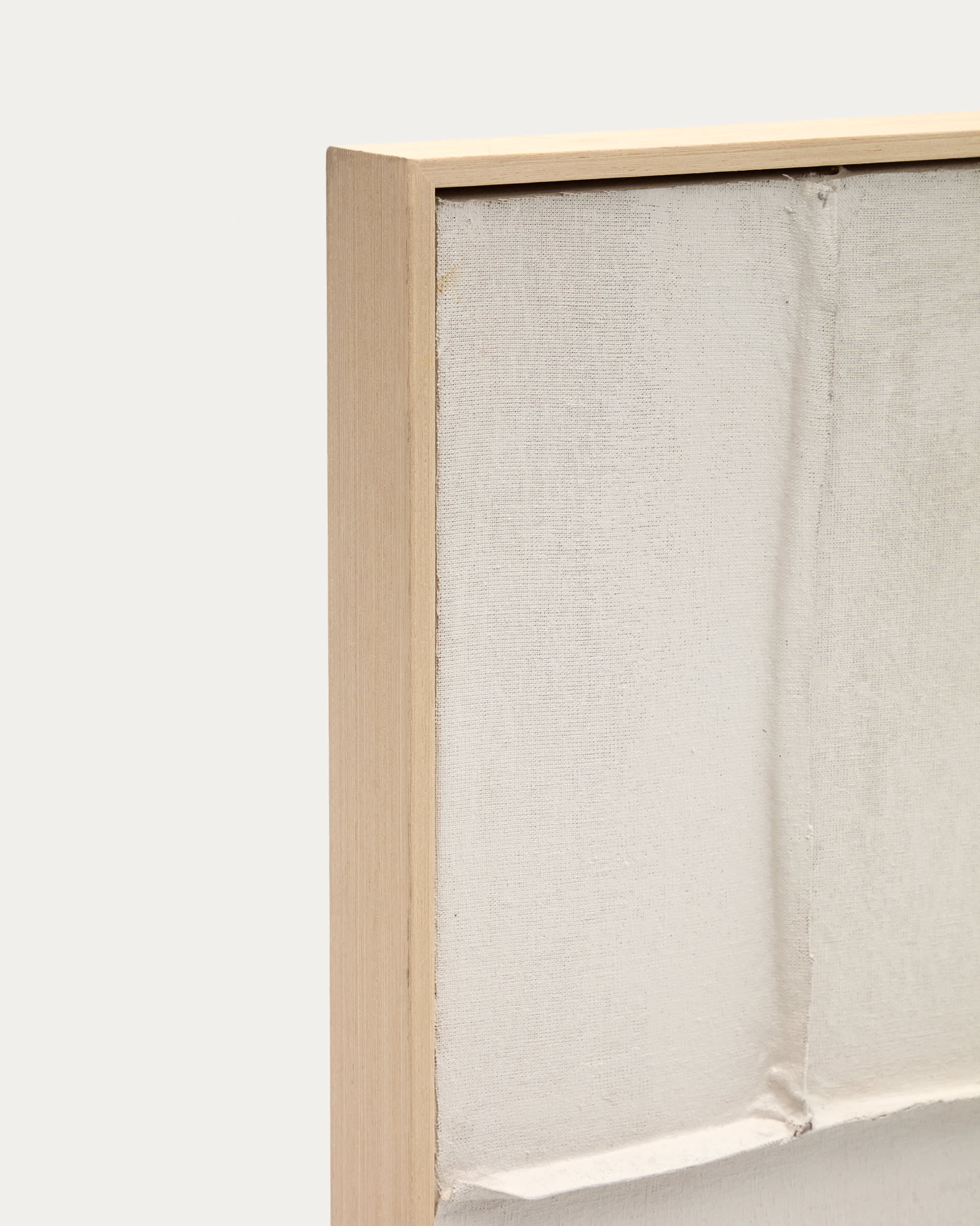 Klis white linen picture with geometric shapes, 120 x 200 cm