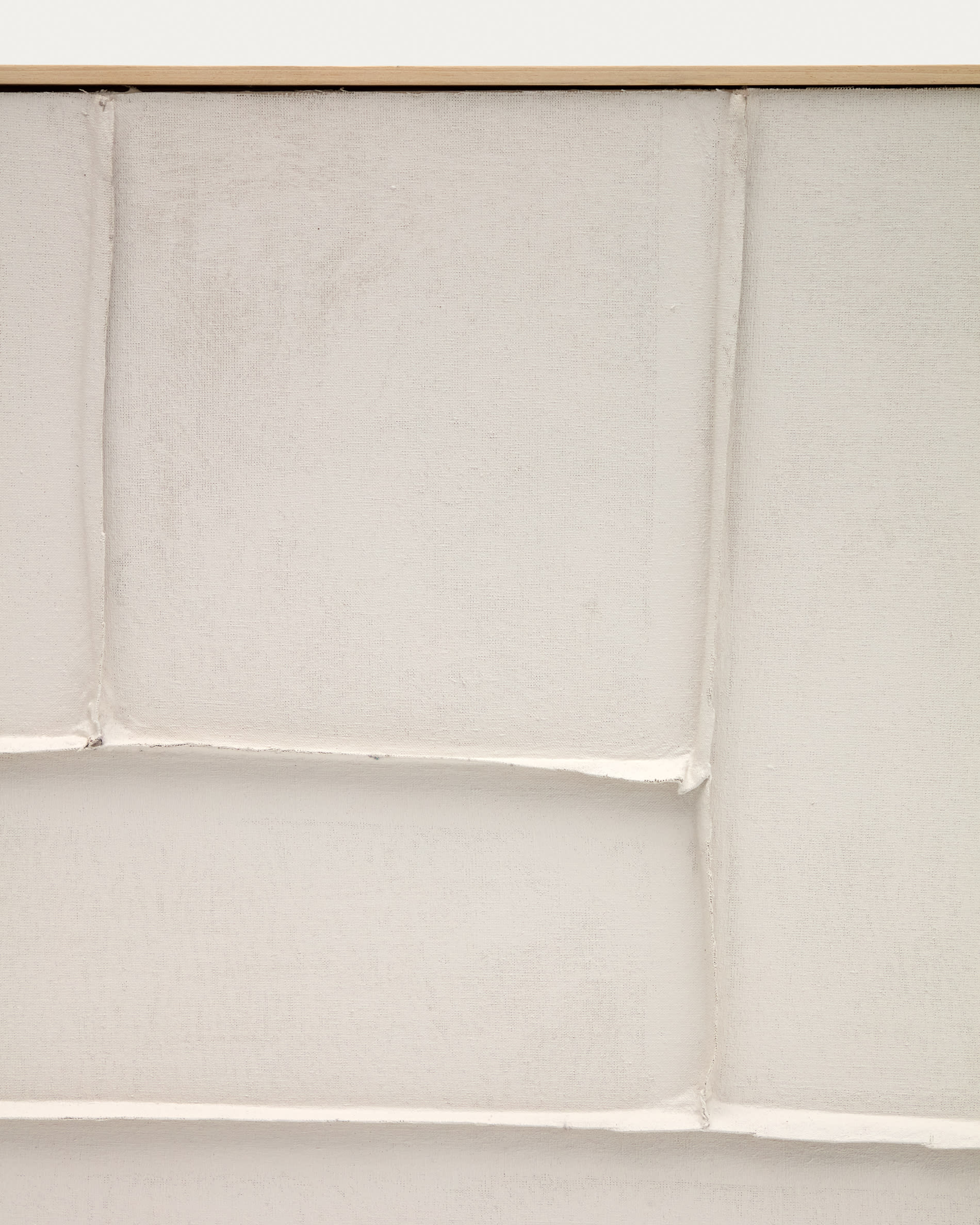 Klis white linen picture with geometric shapes, 120 x 200 cm