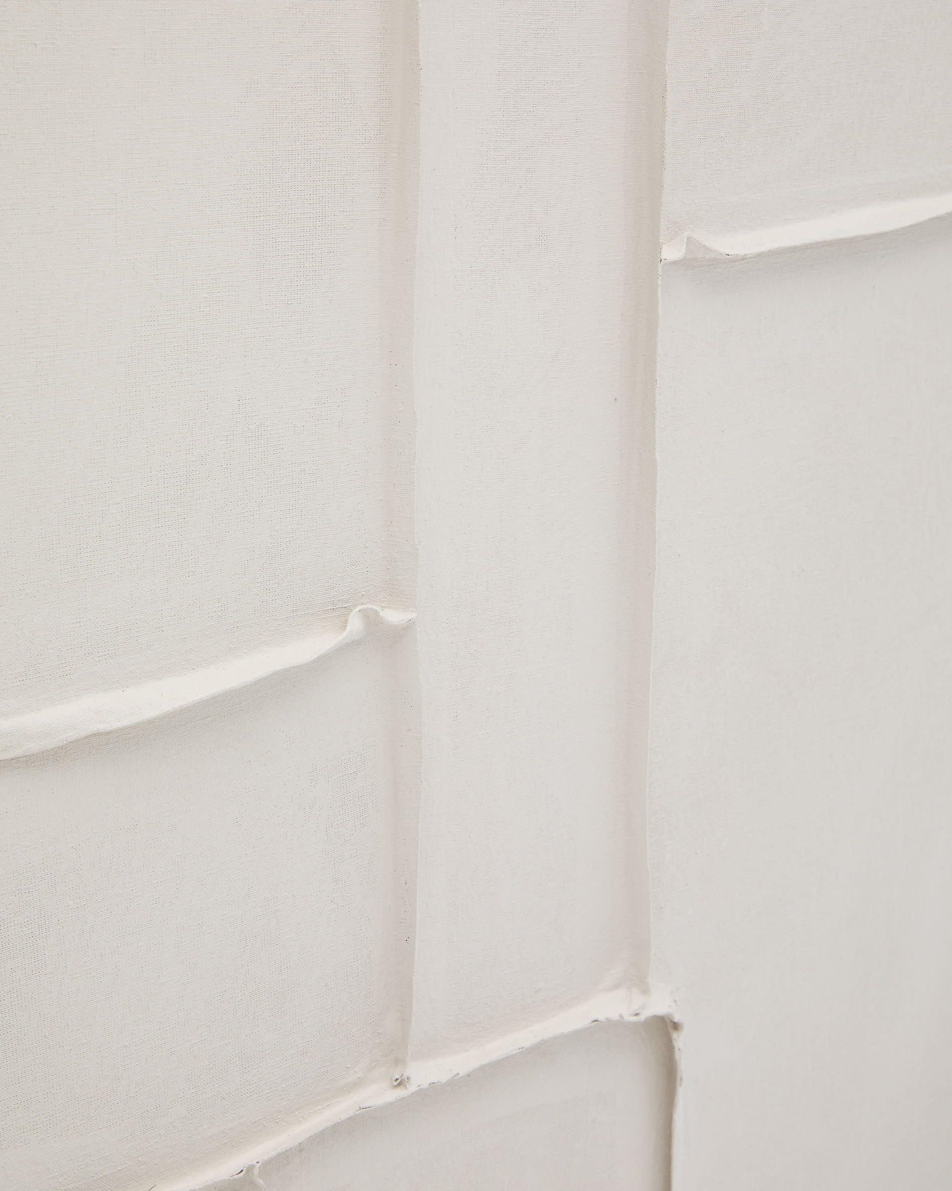 Klis white linen picture with geometric shapes, 60 x 90 cm