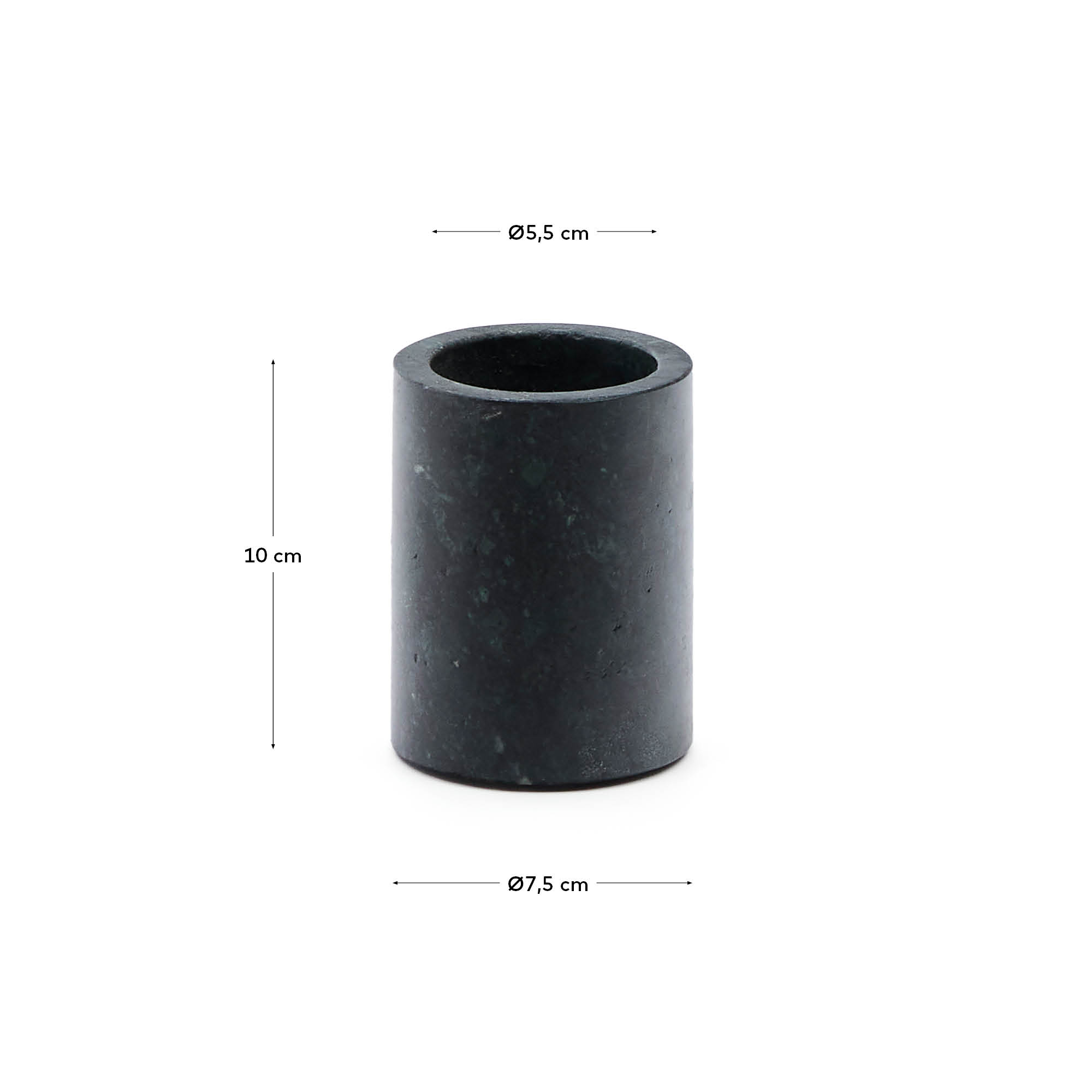 Elenei green marble toothbrush holder