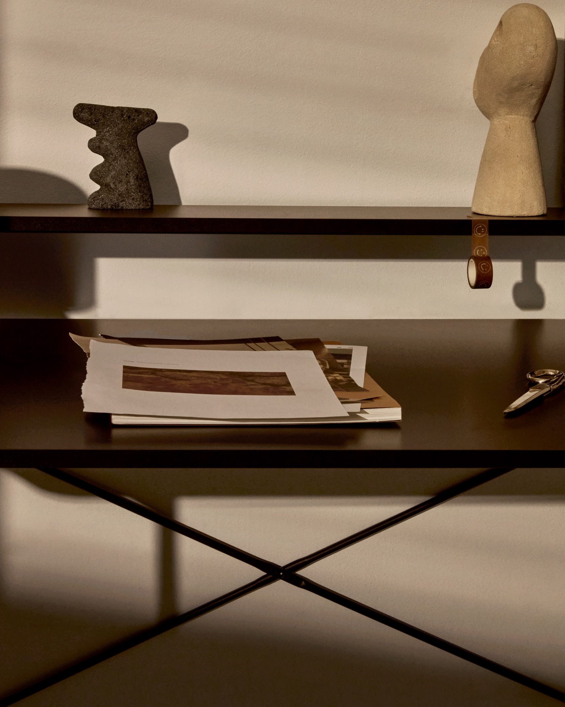 Galatia black melamine table with metal legs in black finish 120 x 60 cm