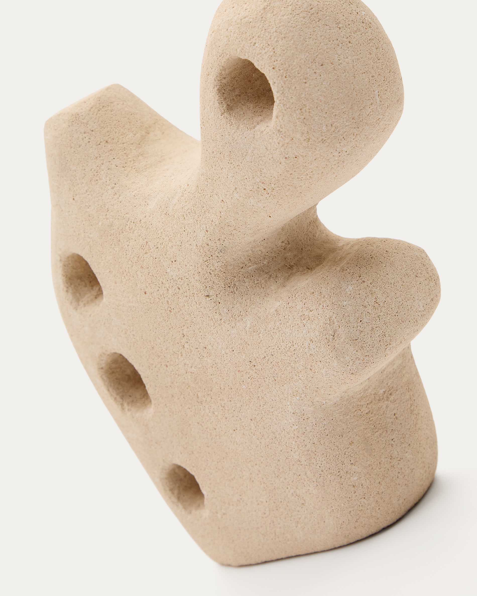 Arif stone sculpture in a beige finish, 20 cm
