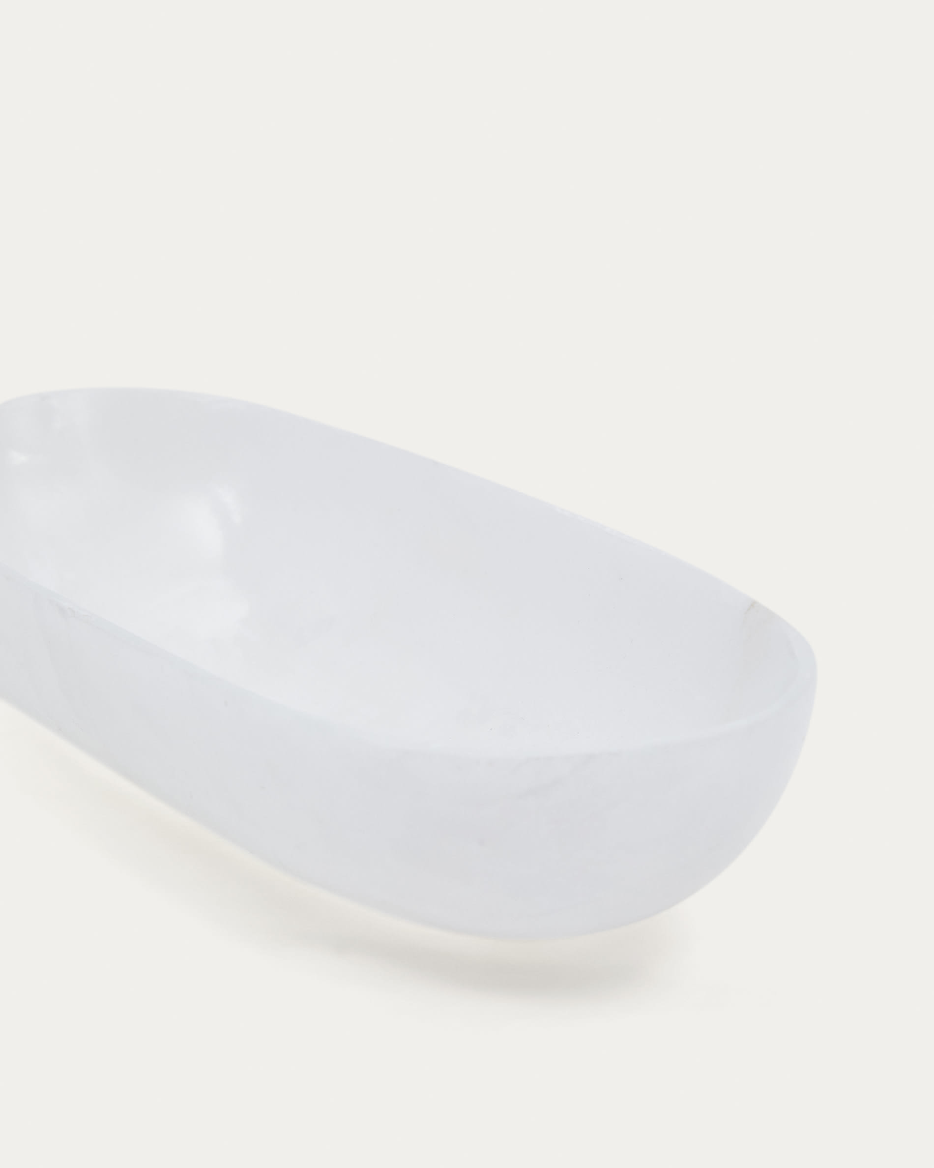 Eval white alabaster serving dish