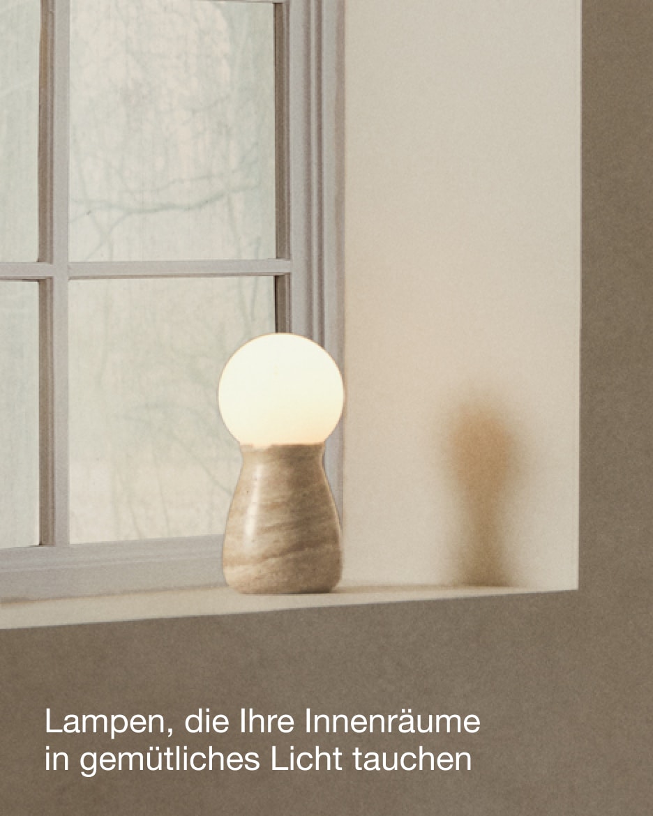 Okeni table lamp travertine