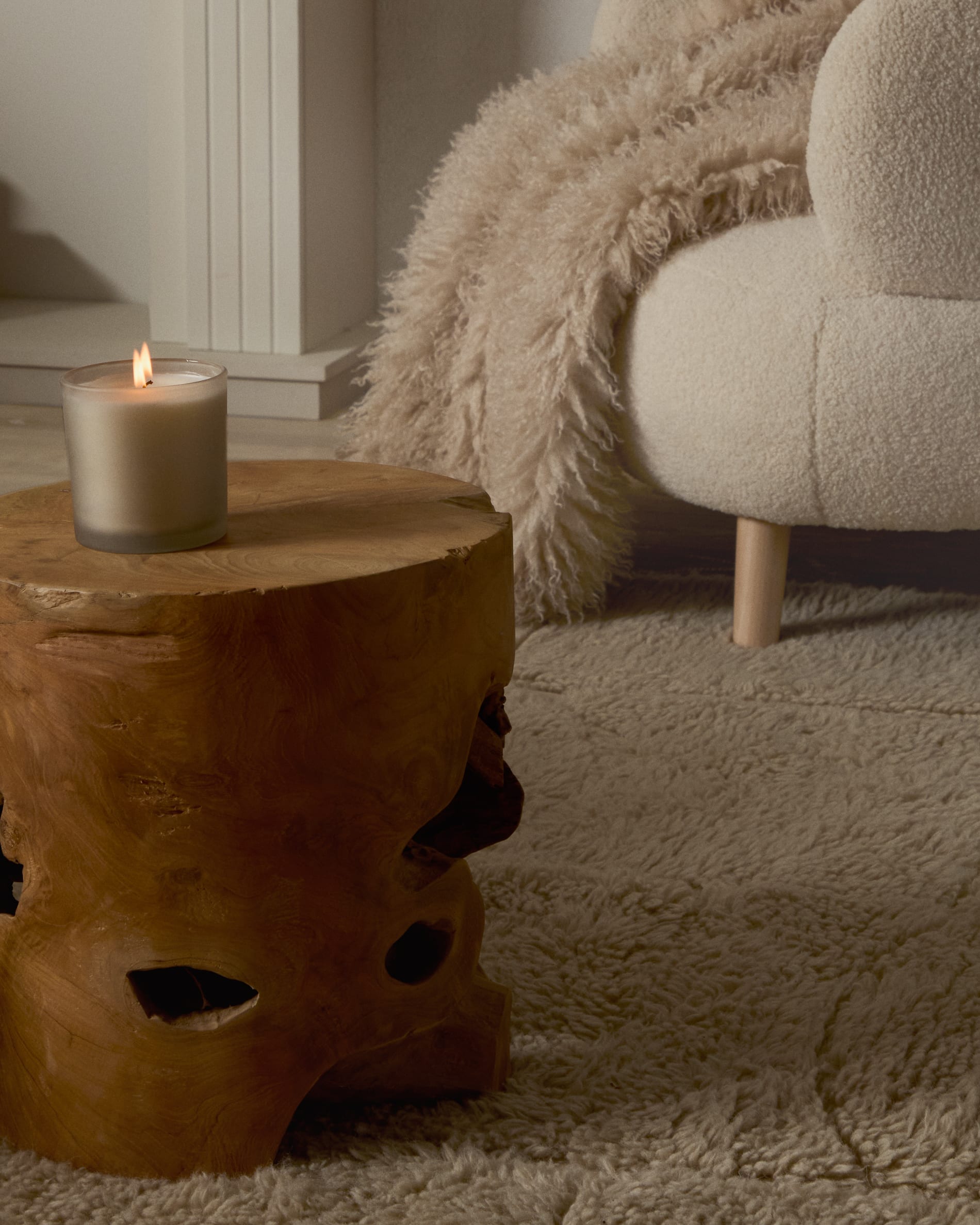Table d'appoint Tropicana en bois de teck Ø — Kave Home