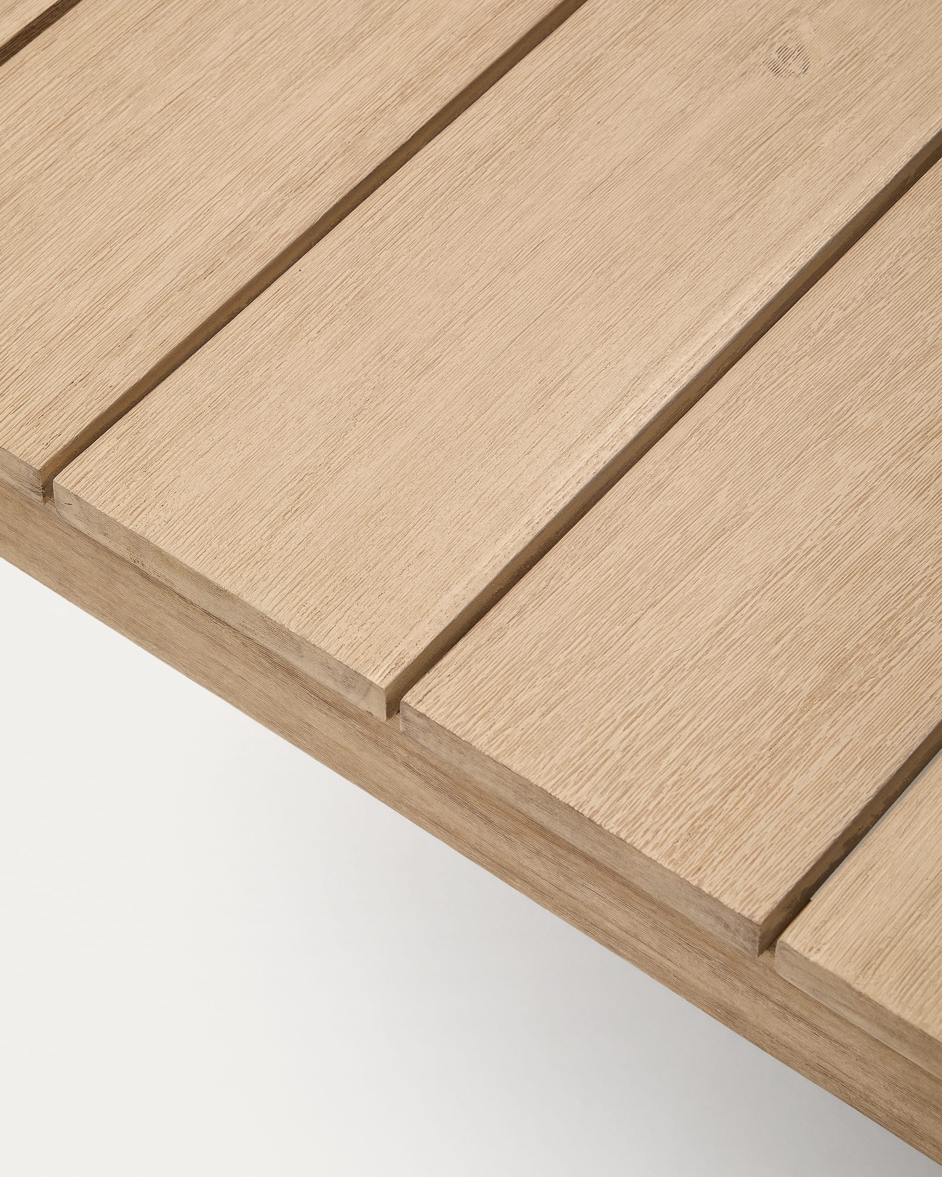 Ambra coffee table in solid acacia wood with light finish 82.5 x 140cm FSC 100%