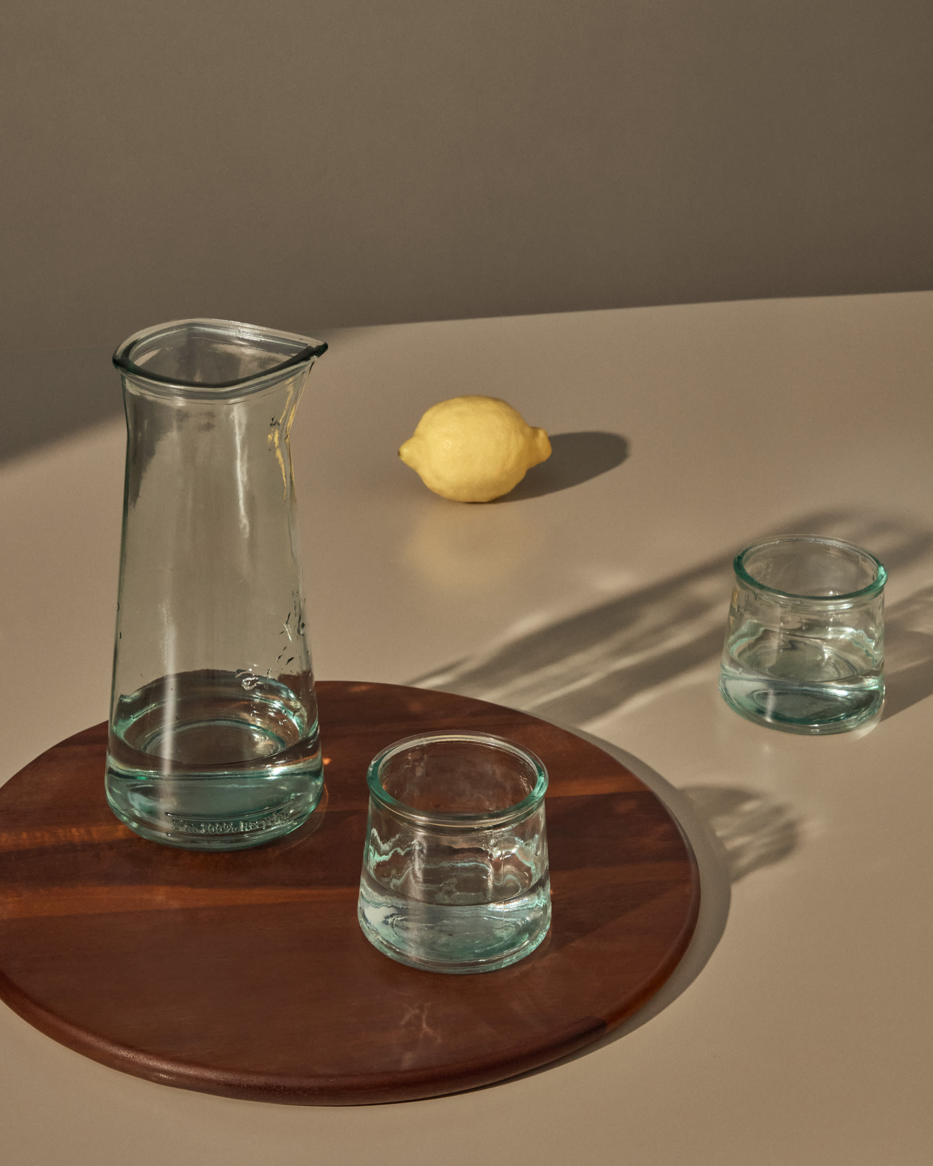 Izai transparent recycled glass