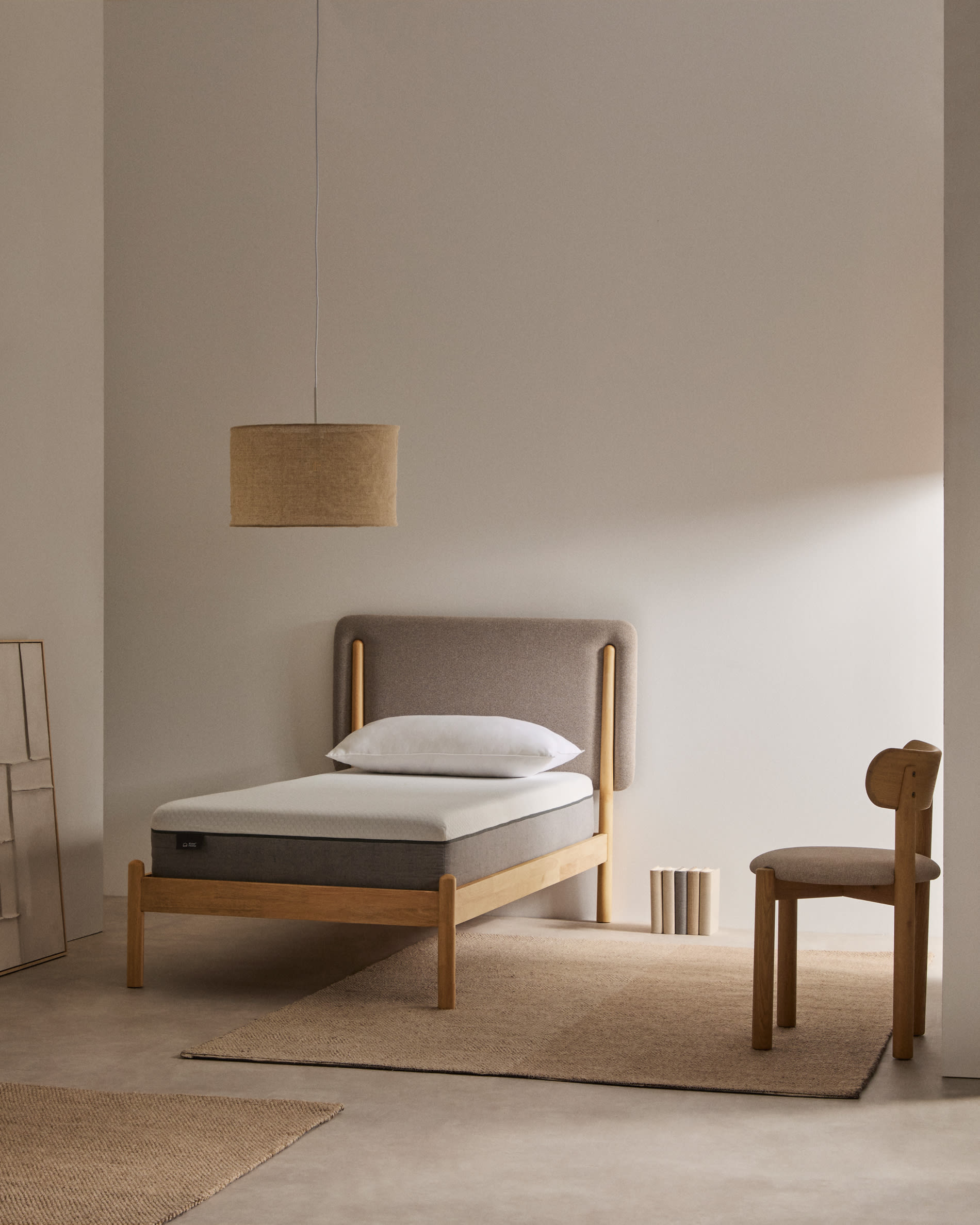 Eva viscoelastic mattress with removable cover 90 x 200 cm