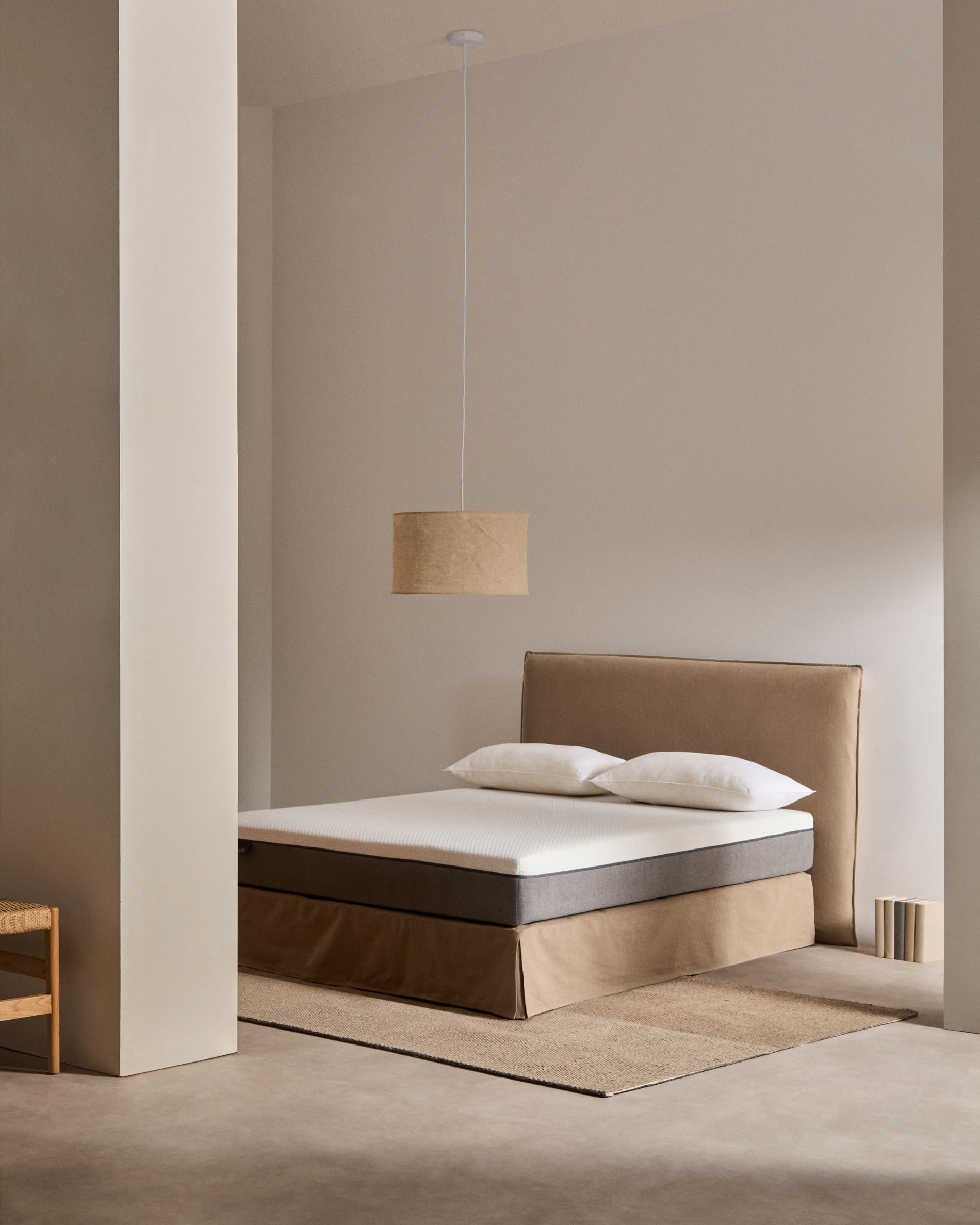 Eva viscoelastic mattress with removable cover 150 x 200 cm