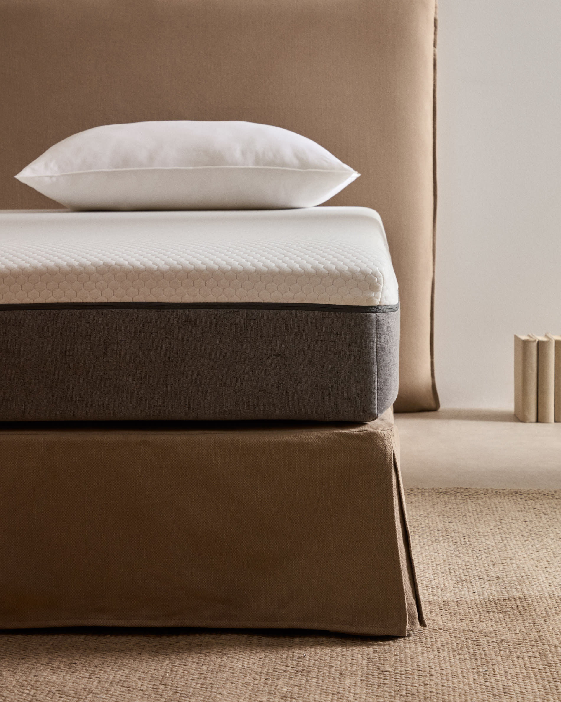 Eva viscoelastic mattress with removable cover 90 x 200 cm