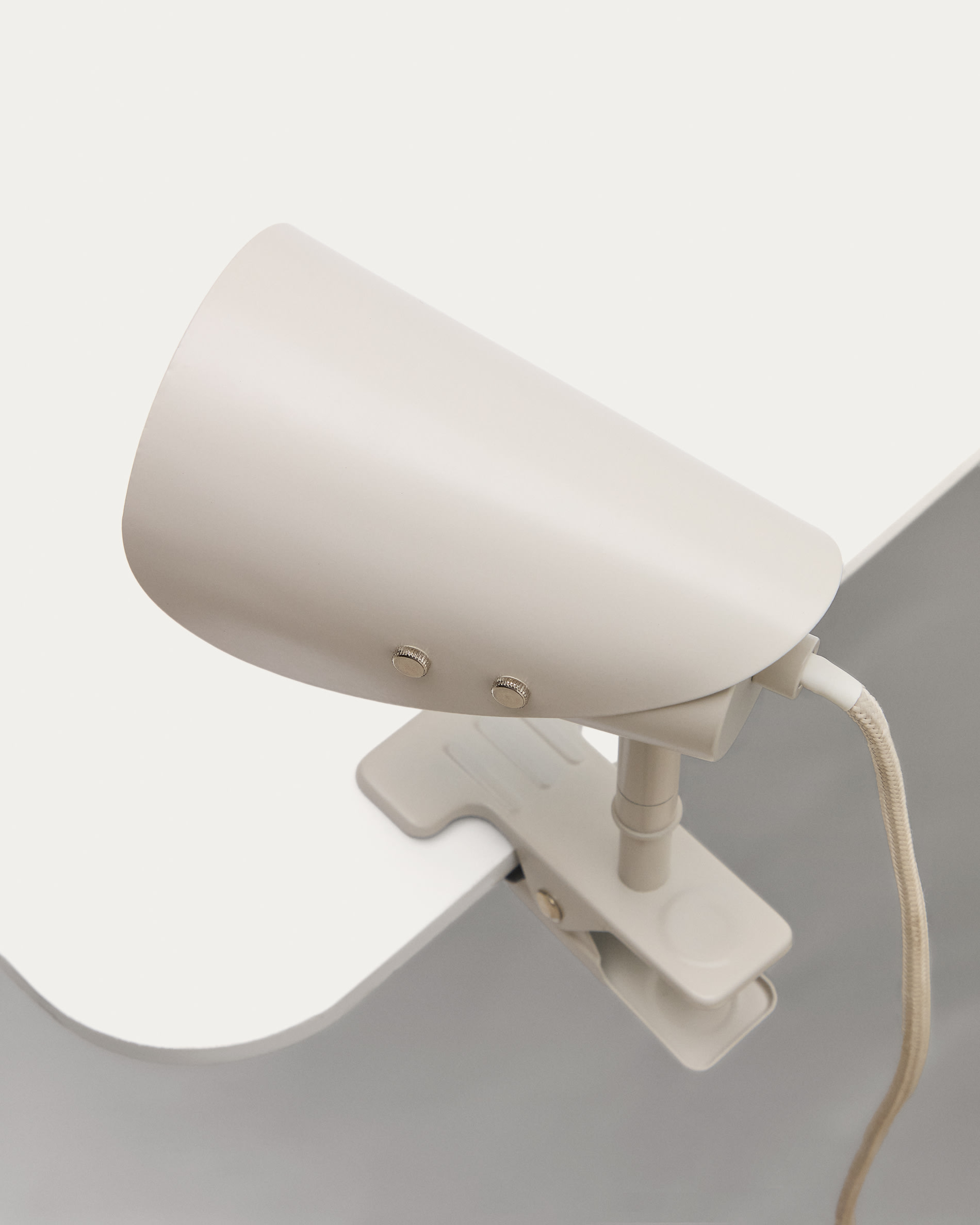 Jula small lamp with clamp in grey metal