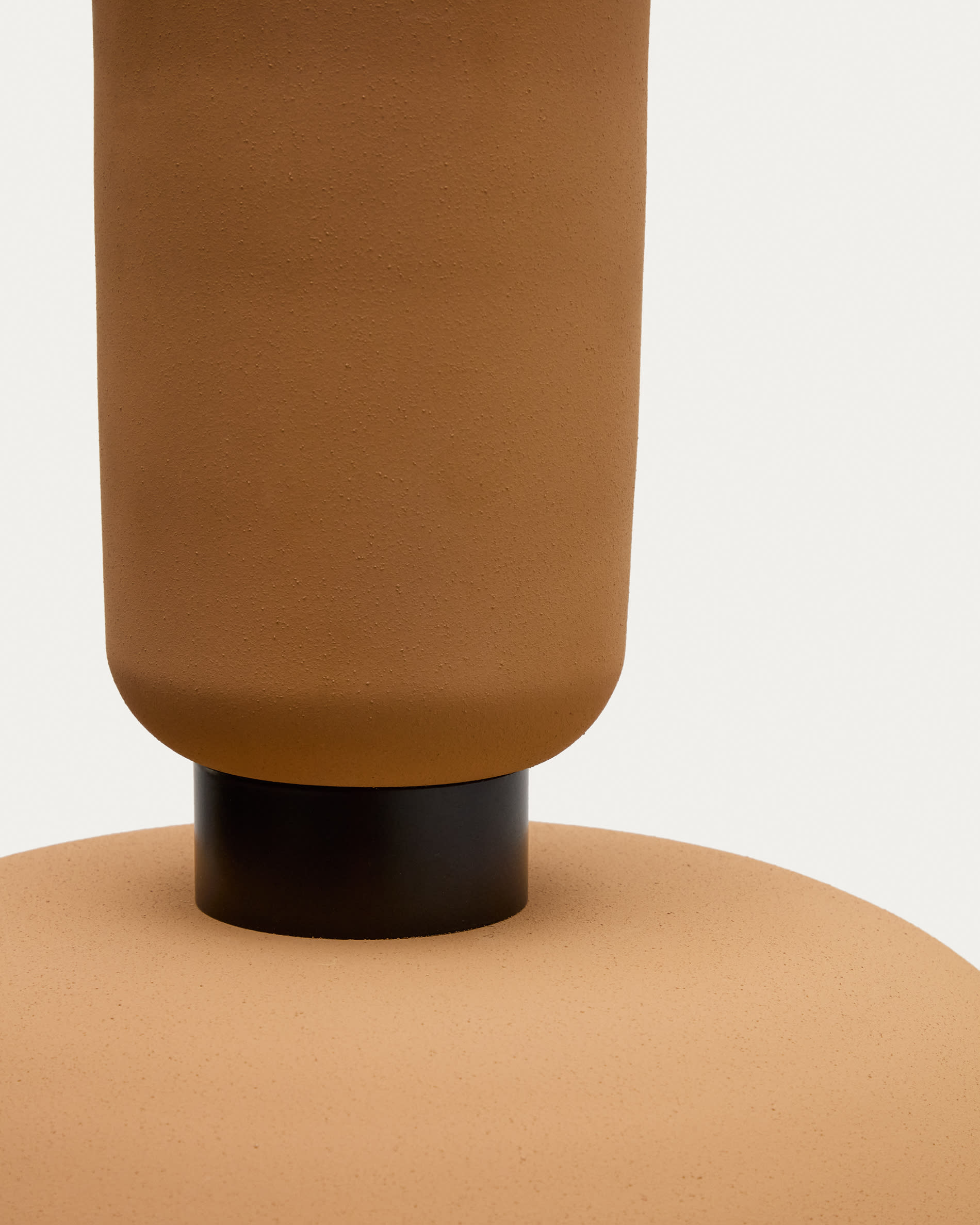Nibla ceiling lamp in terracotta-effect metal Ø40cm