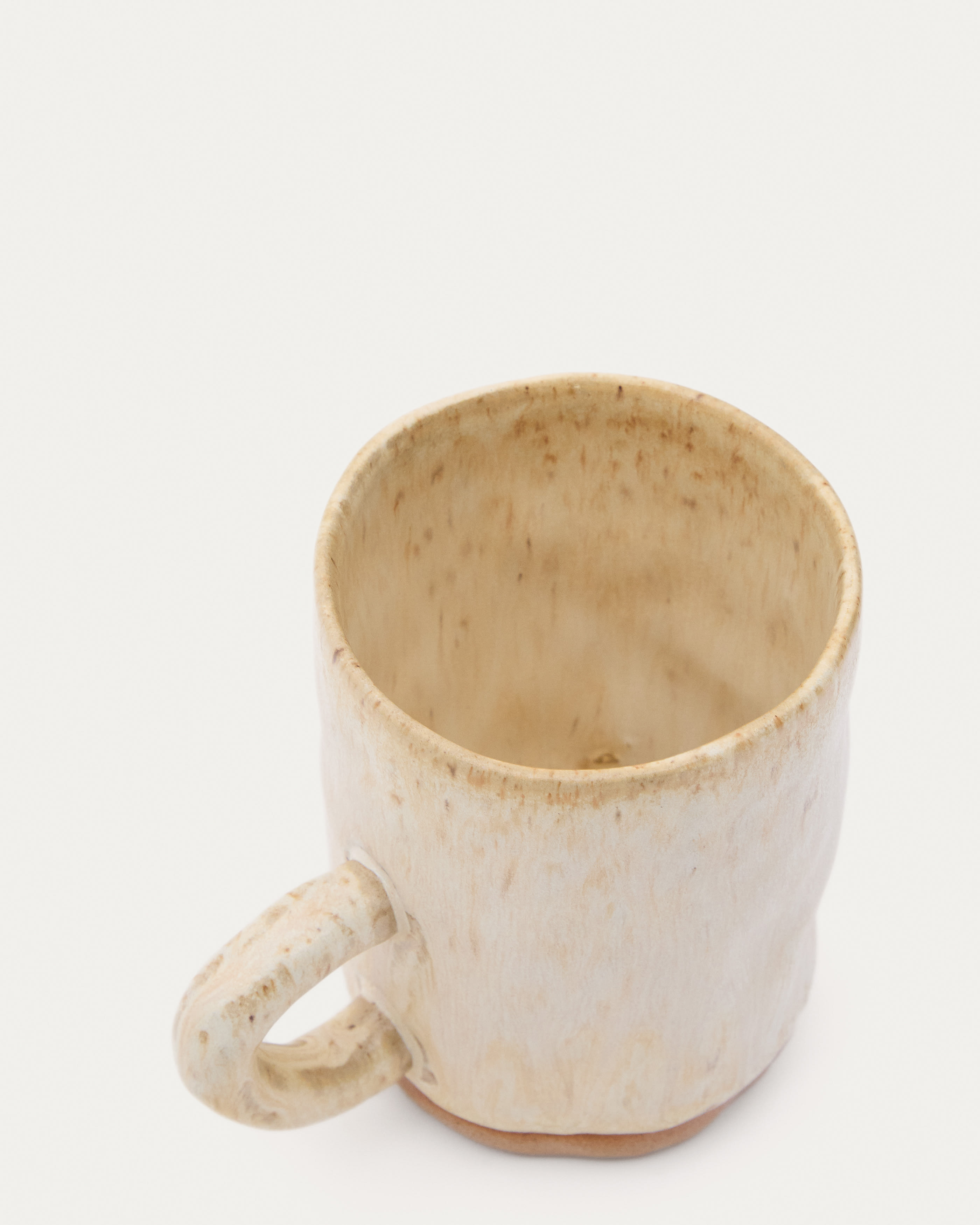 Zunel beige ceramic coffee cup with dripper set