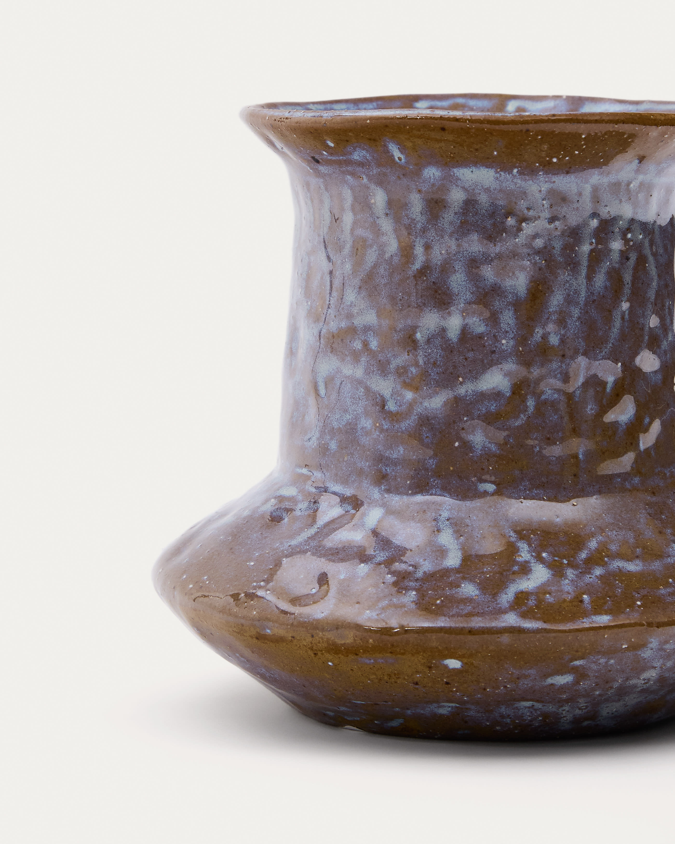 Olaris brown ceramic vase 16 cm