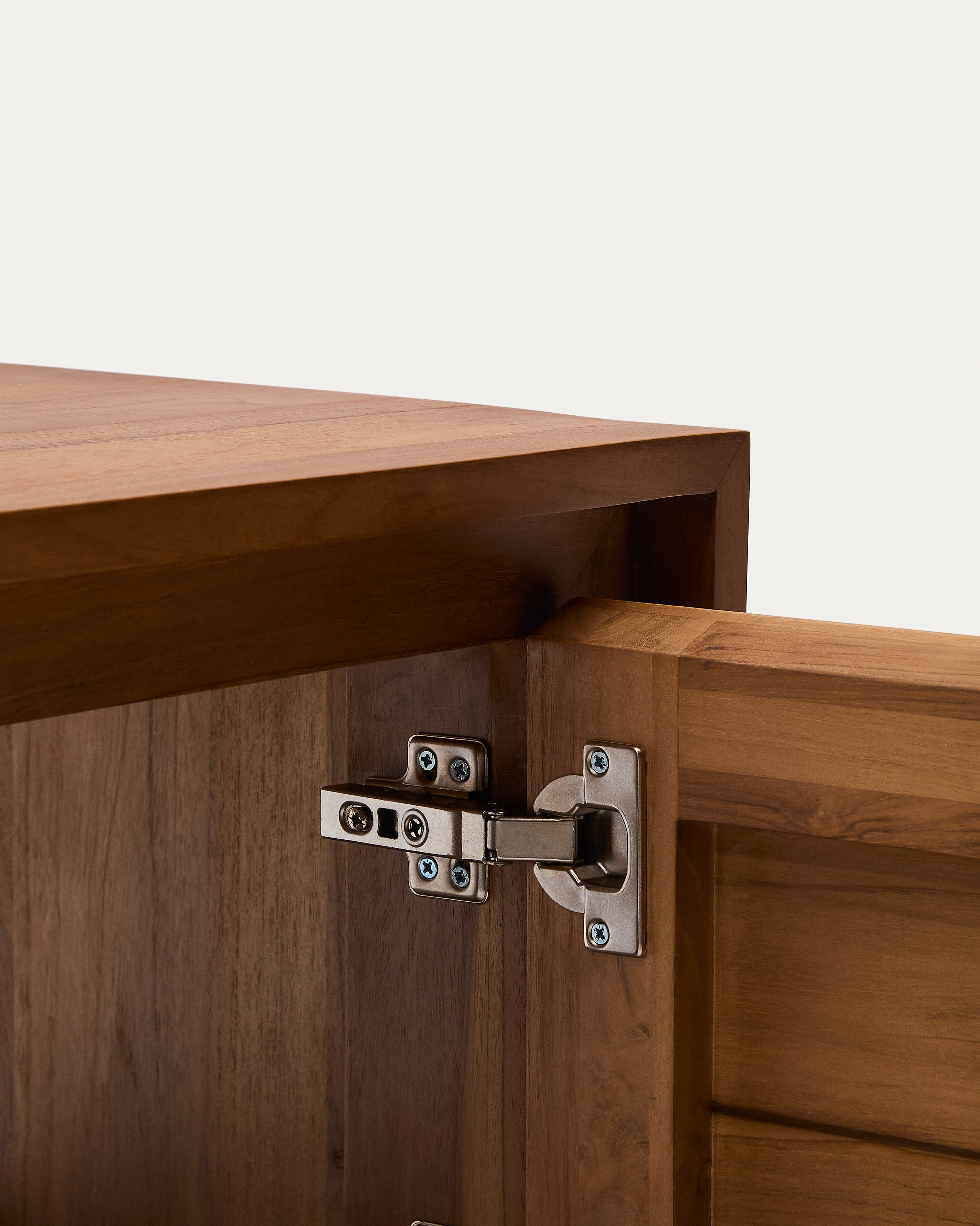 Kenta bathroom furniture in solid teak wood with a walnut finish, 60 x 45 cm