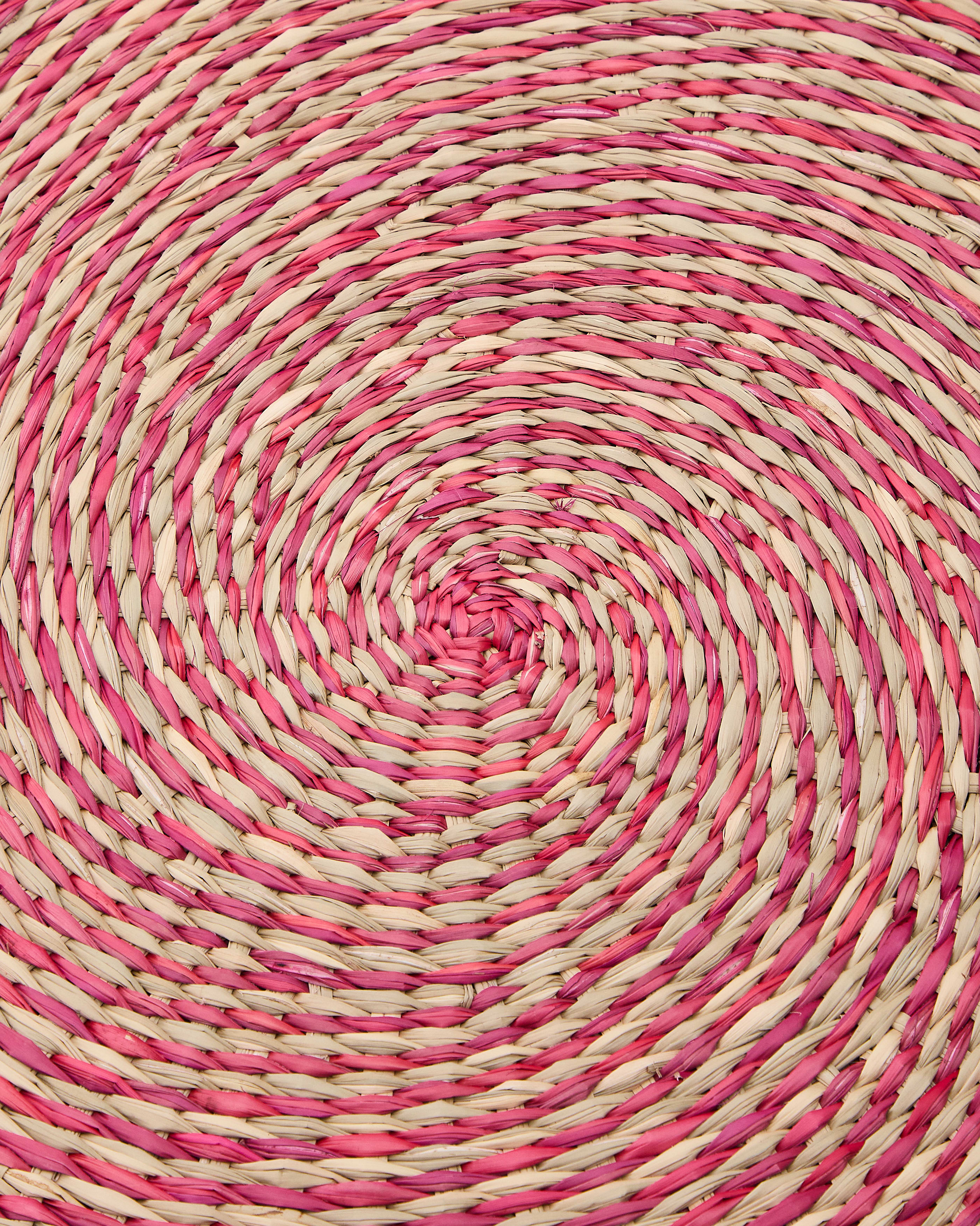 Rivela set of 2 red seagrass placemats Ø38cm