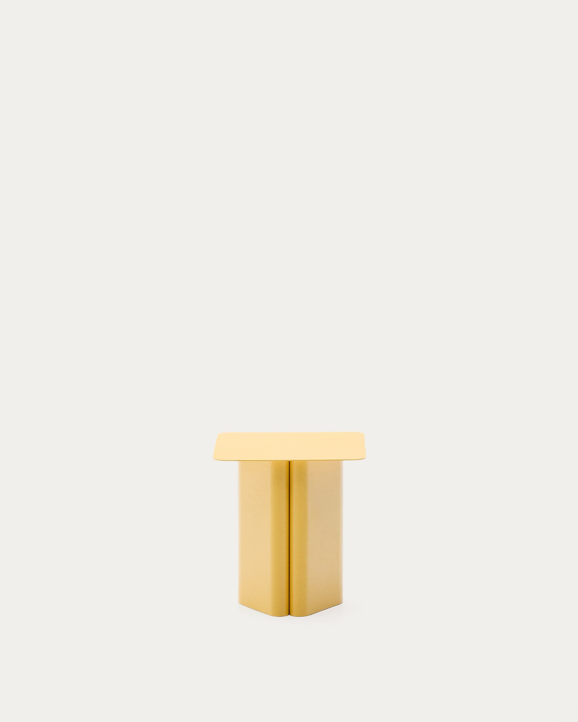 Arvin yellow iron side table 42 x 42cm