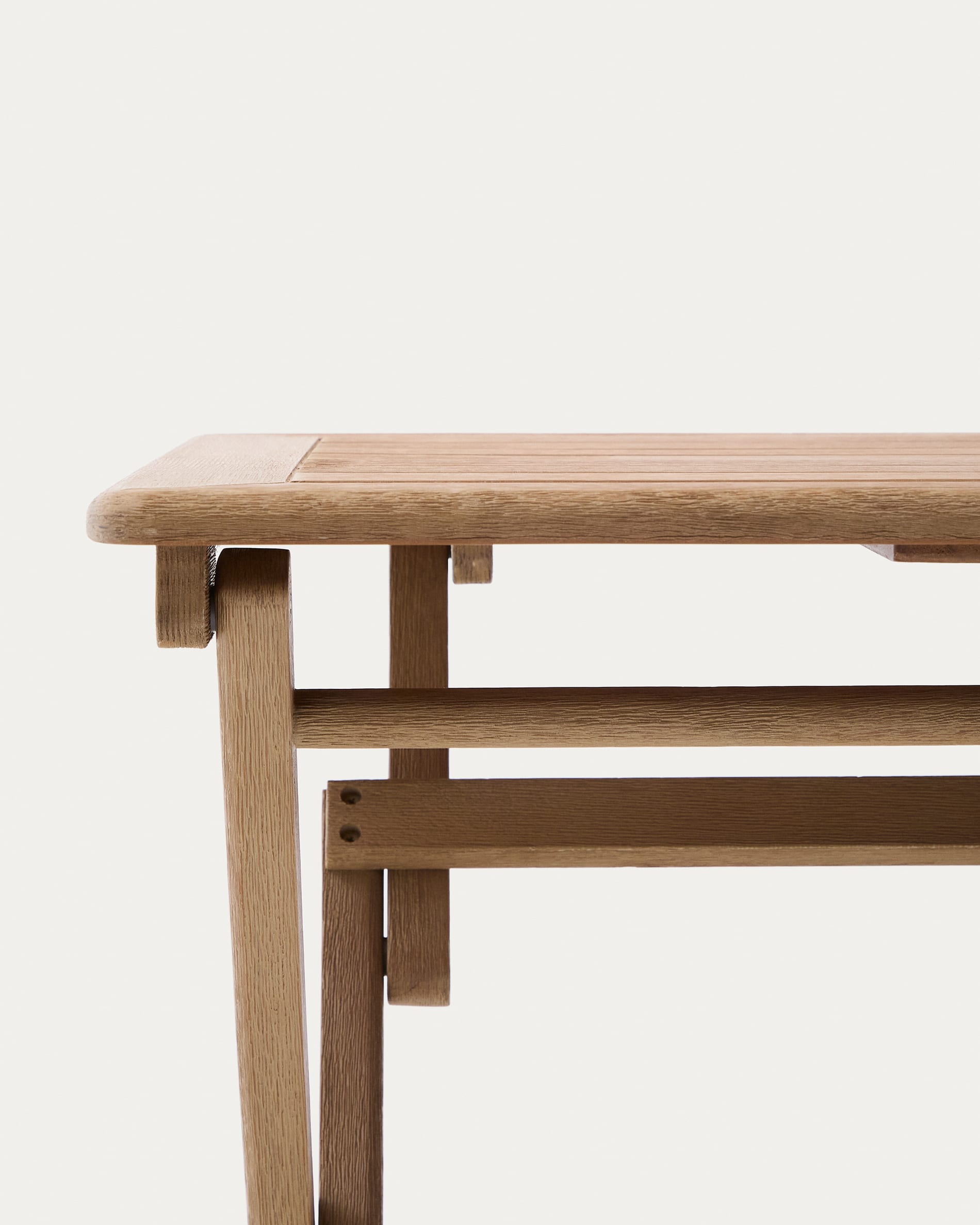 Dandara folding table in FSC 100% solid acacia wood 66 x 66cm