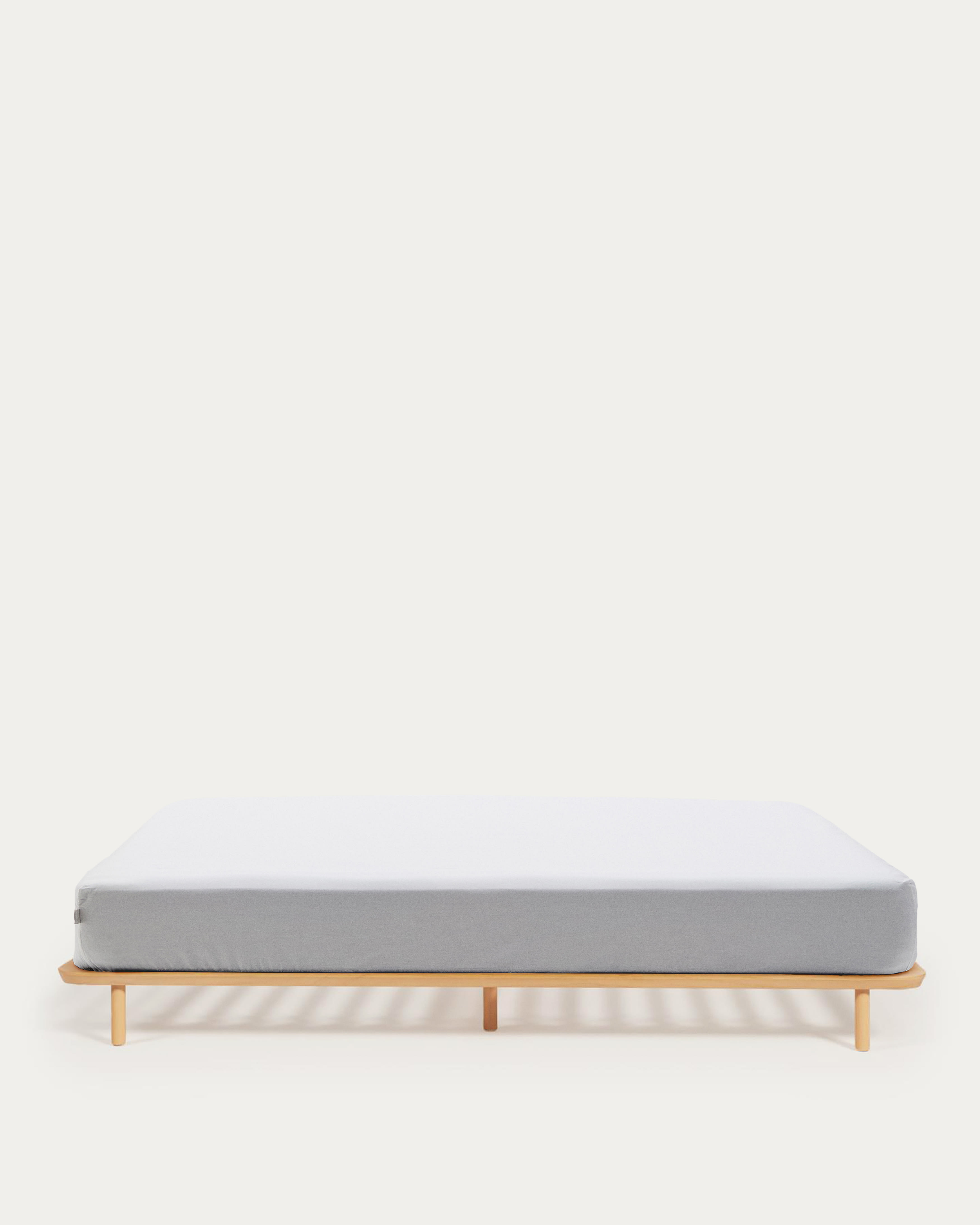 Anielle bed made from solid ash wood for a 90 x 200 cm mattress