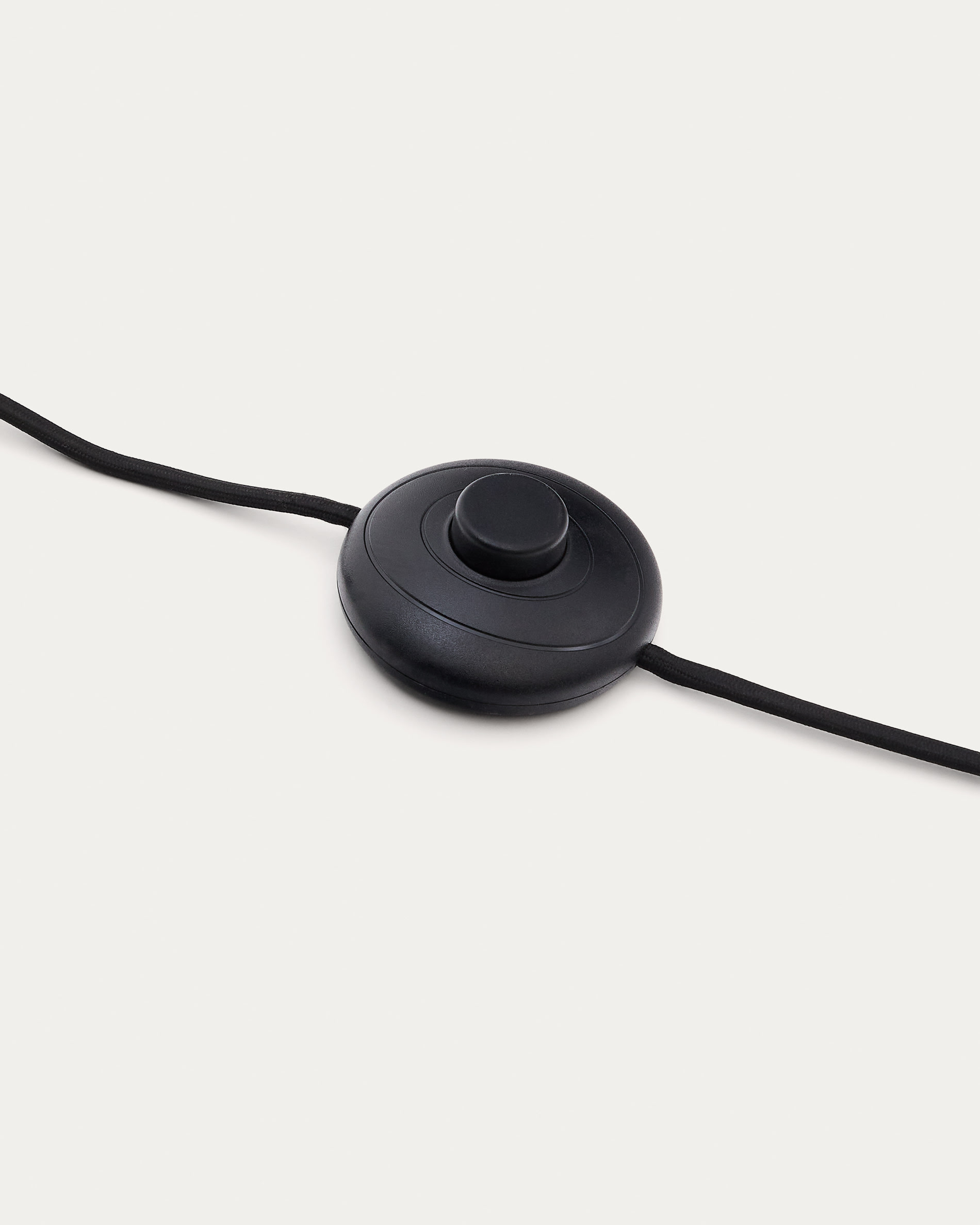 Nibla black metal floor lamp with terracotta effect shade