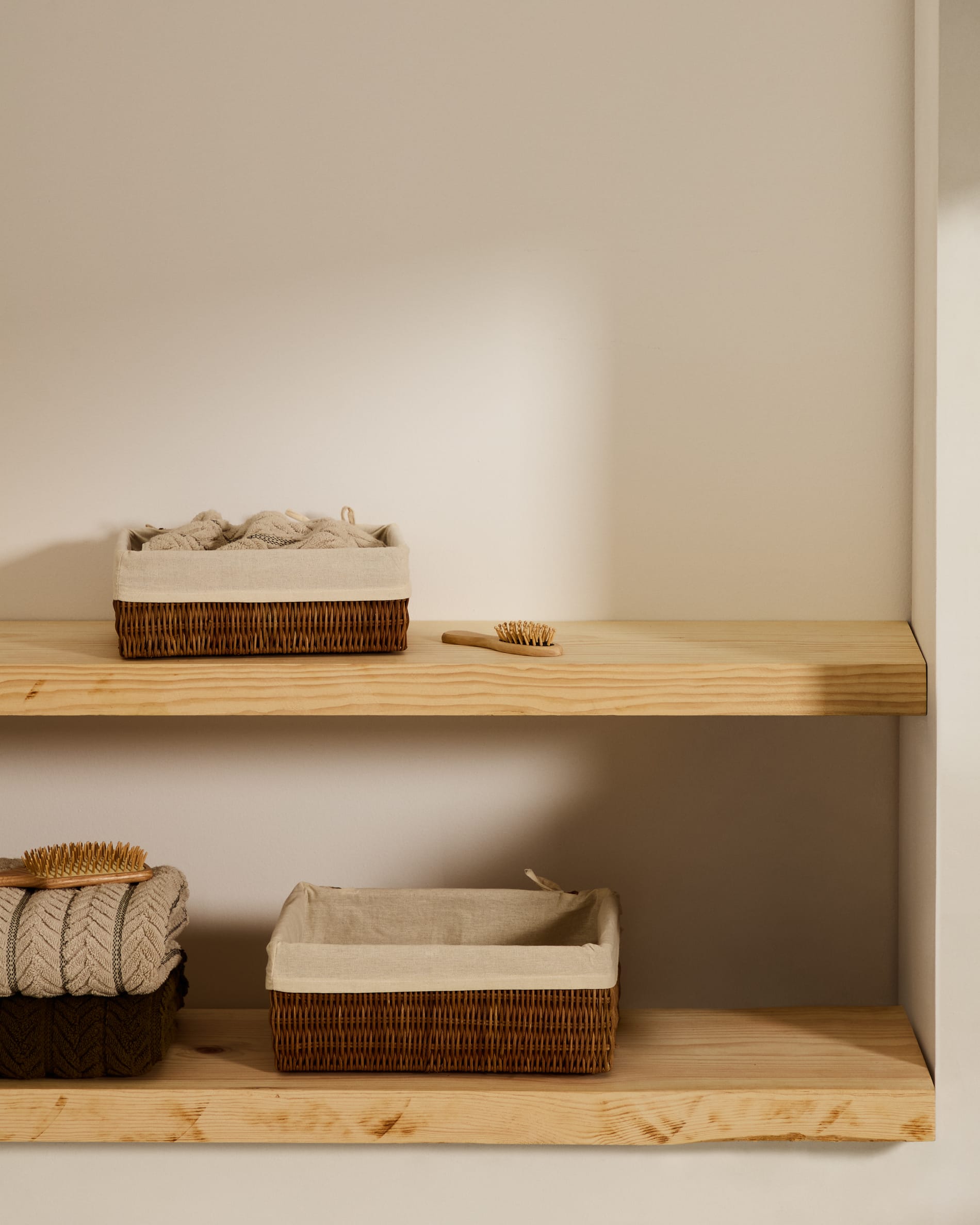 Indali set of 2 rattan baskets, 32 x 25 cm / 28 x 20 cm