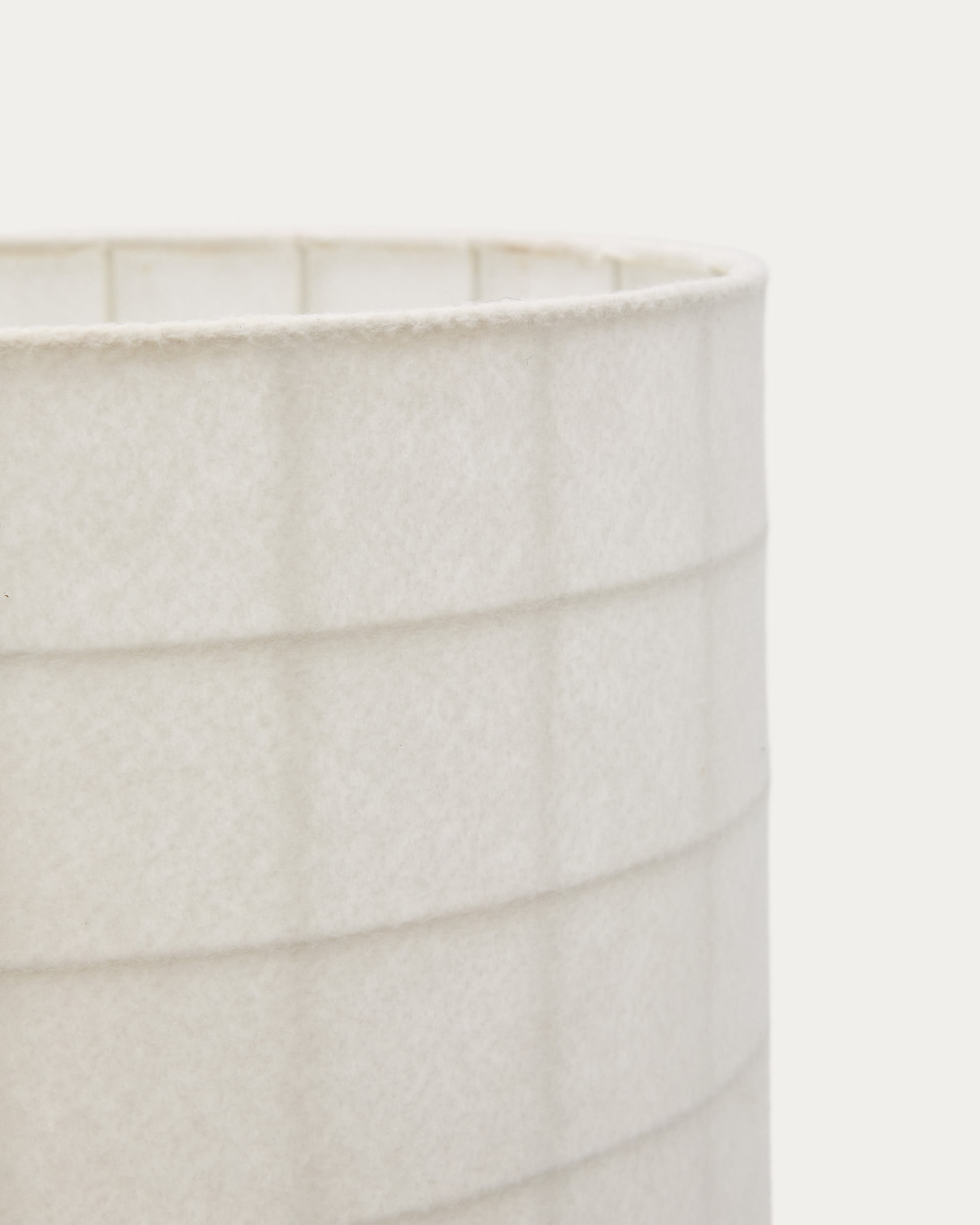 Dulan black metal floor lamp with cotton shade