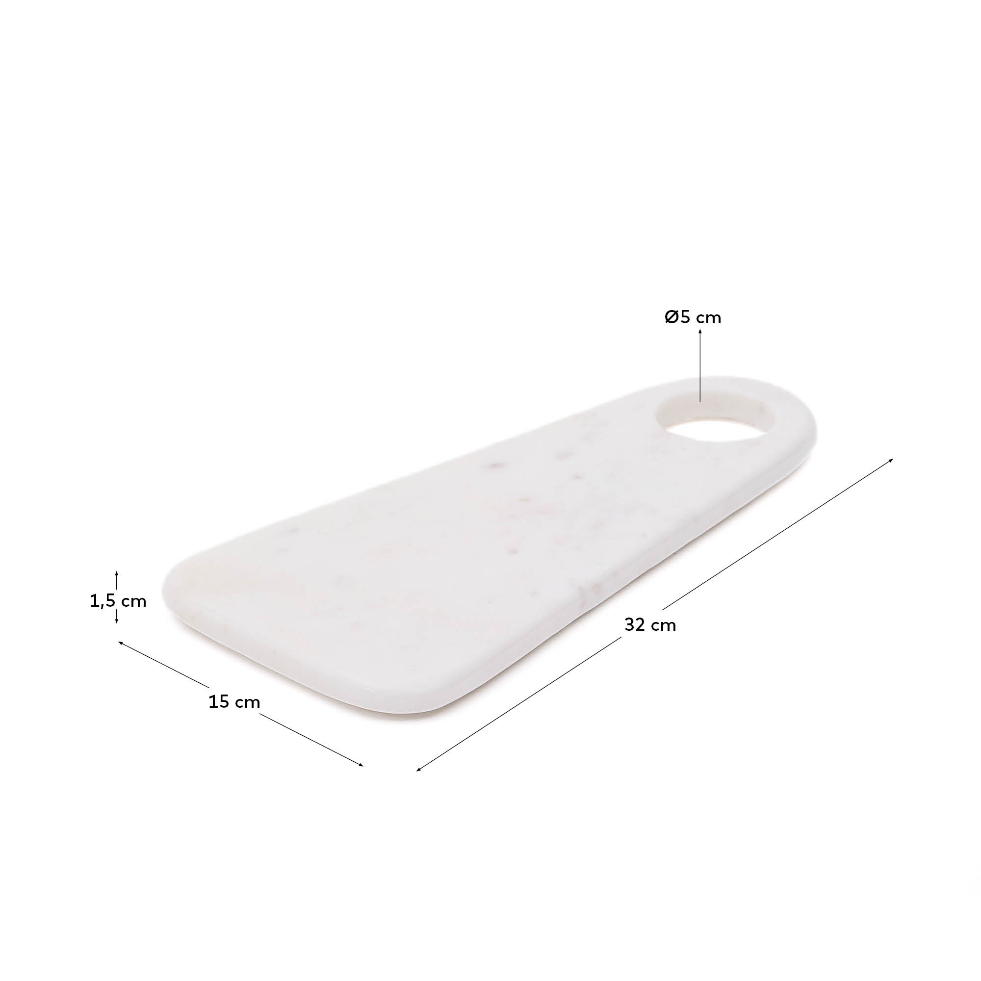 Zera serving board in white marble