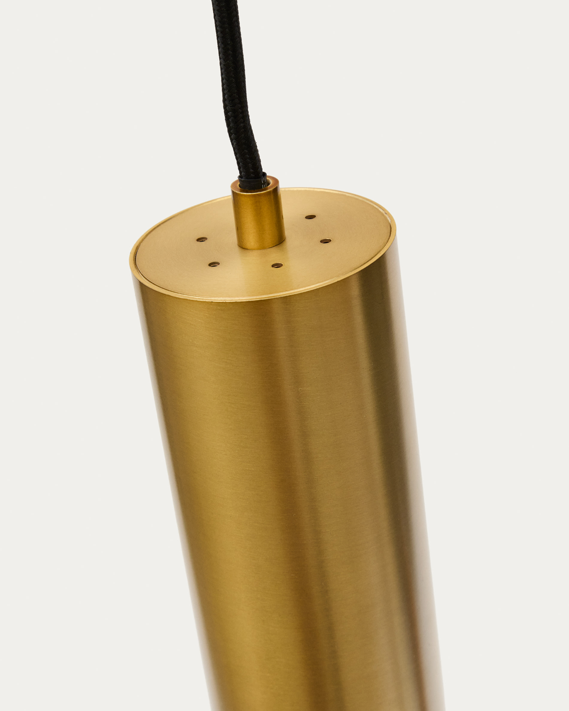 Andia aluminium ceiling lamp with gold painted finish