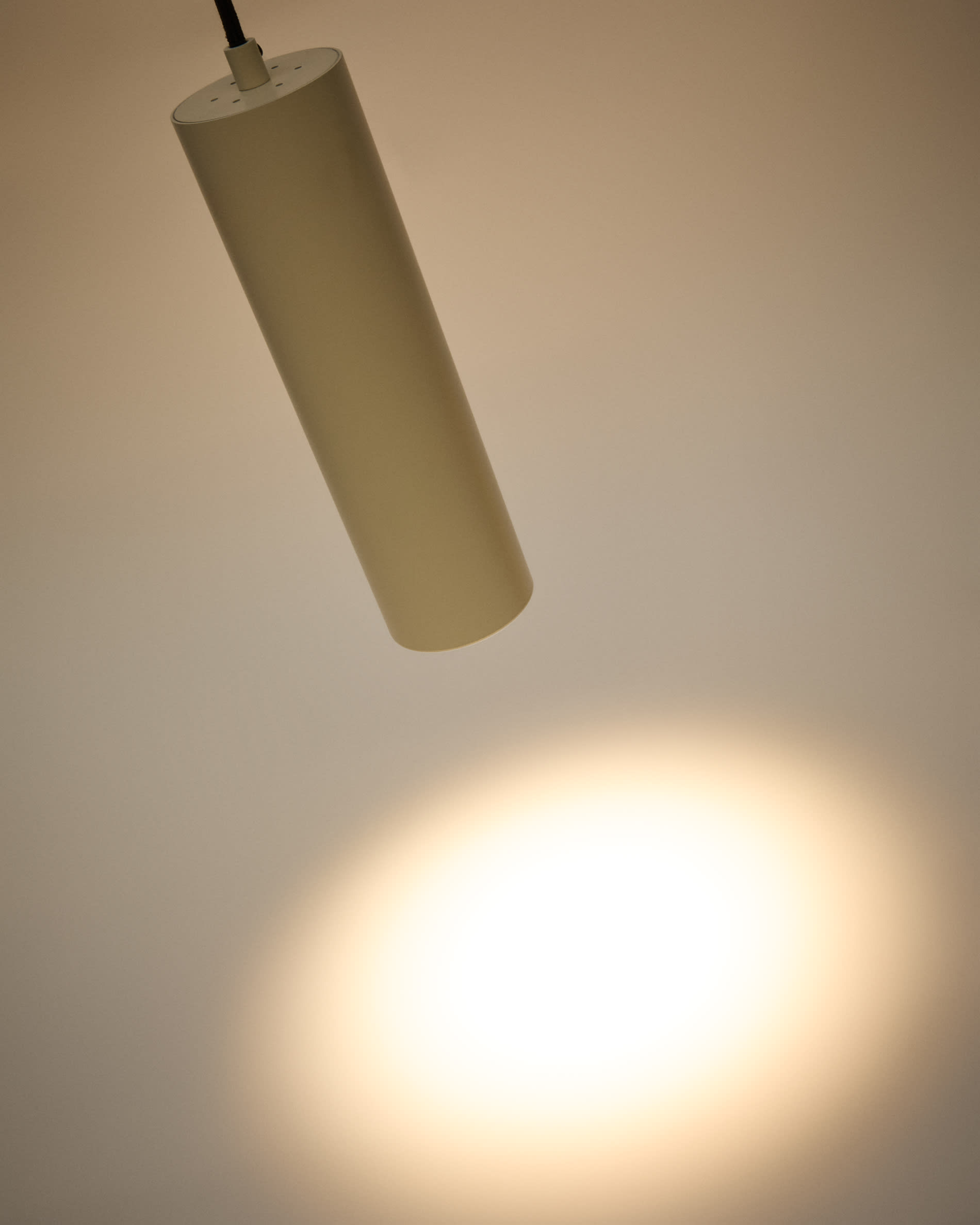 Andia aluminium ceiling lamp with beige painted finish