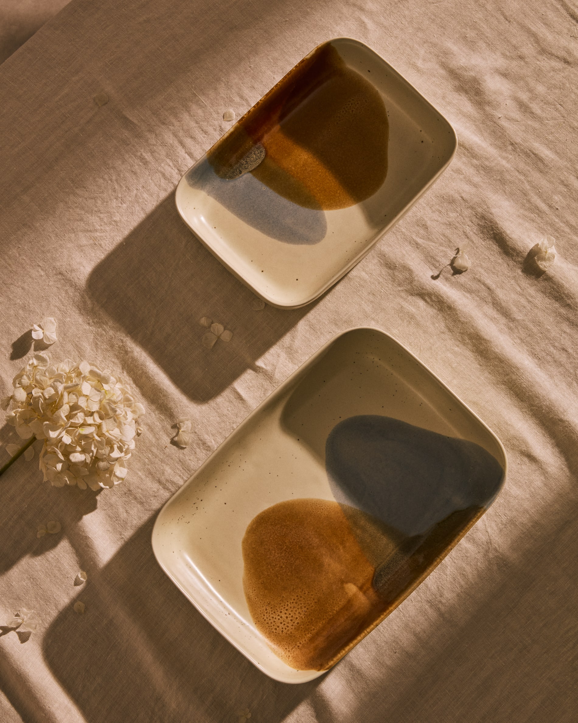 Small multicoloured ceramic Miglo oven dish