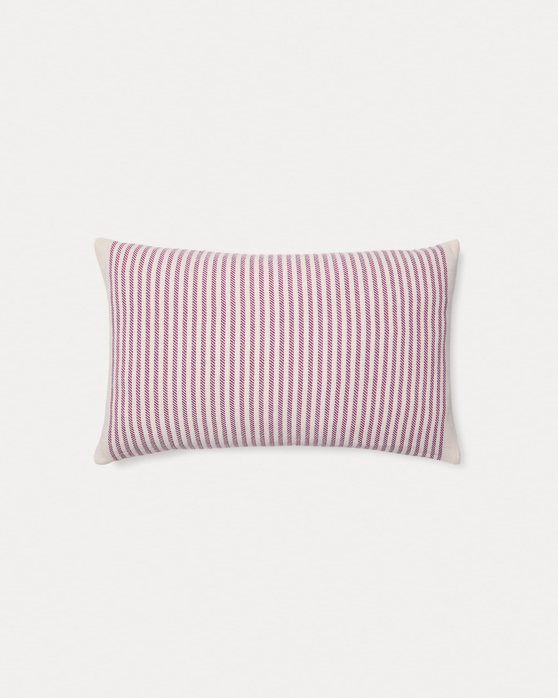 Lioris pink striped cotton cushion cover 60 x 40cm