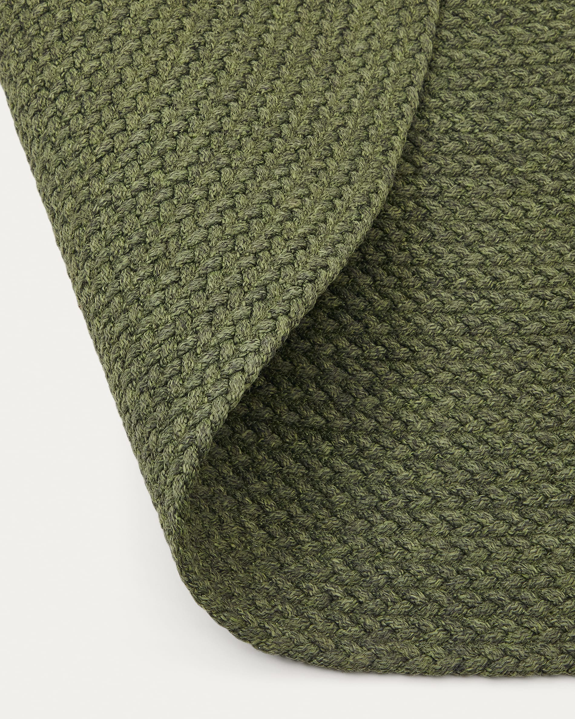 Rug Despas in synthetic fibers green Ø150 cm