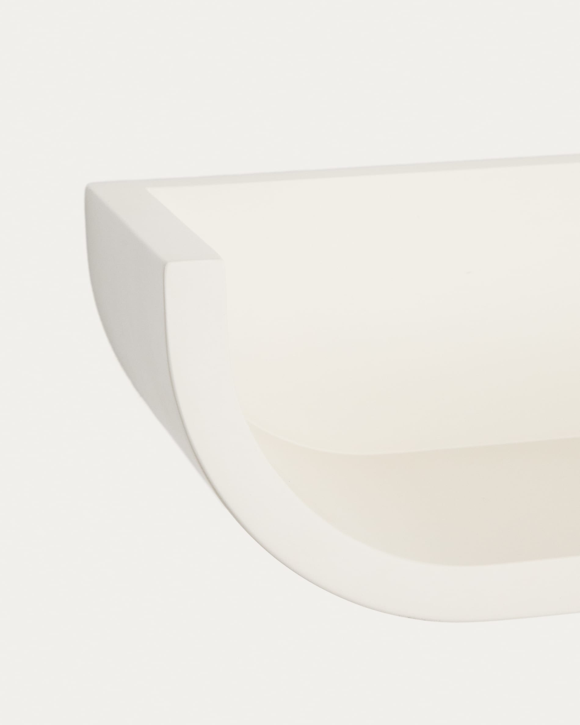 Salaya shelf in lacquered beige ash laminated plywood 60 x 12 cm