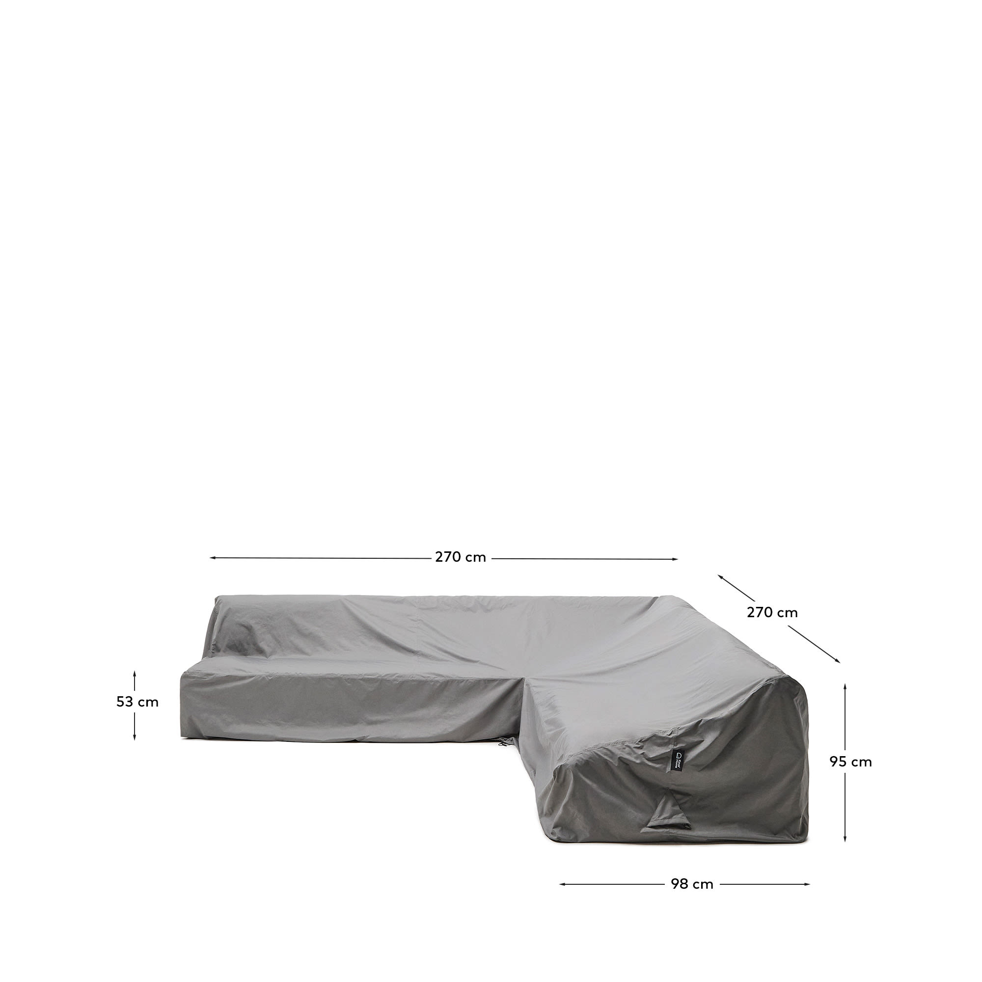 Iria protective cover for 5-seater outdoor corner sofa max. 270 x 270 cm - sizes