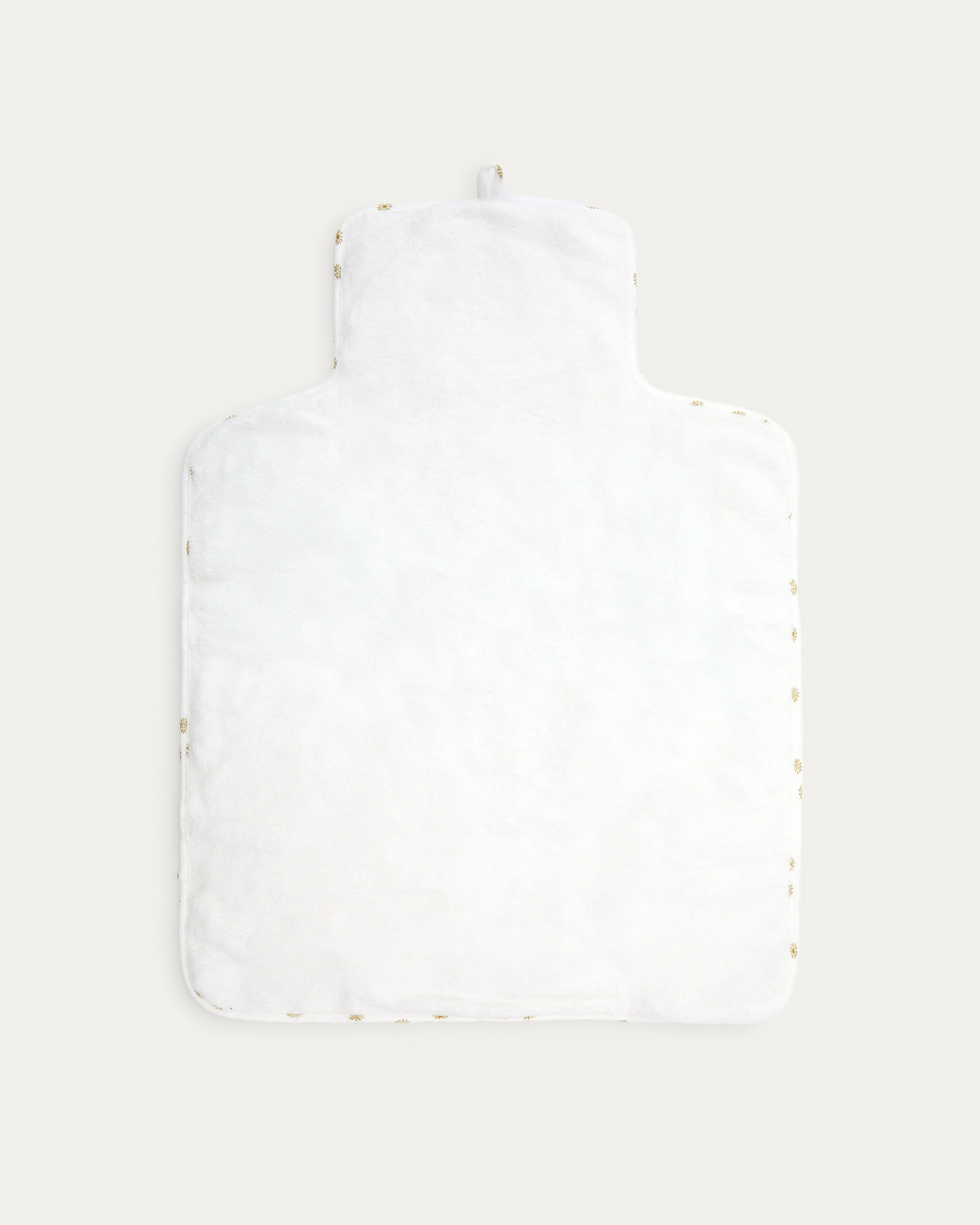 Olna travel changing mat in 100% cotton with a sun print