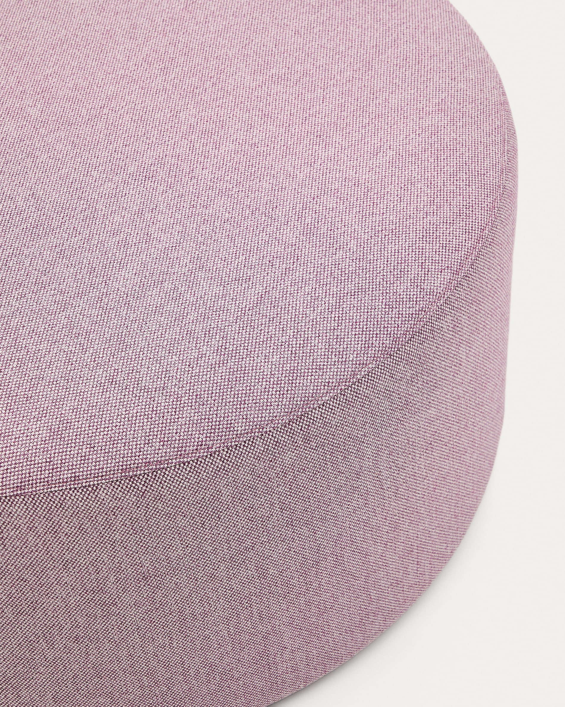 Kaeli purple footrest with removable cover Ø90cm