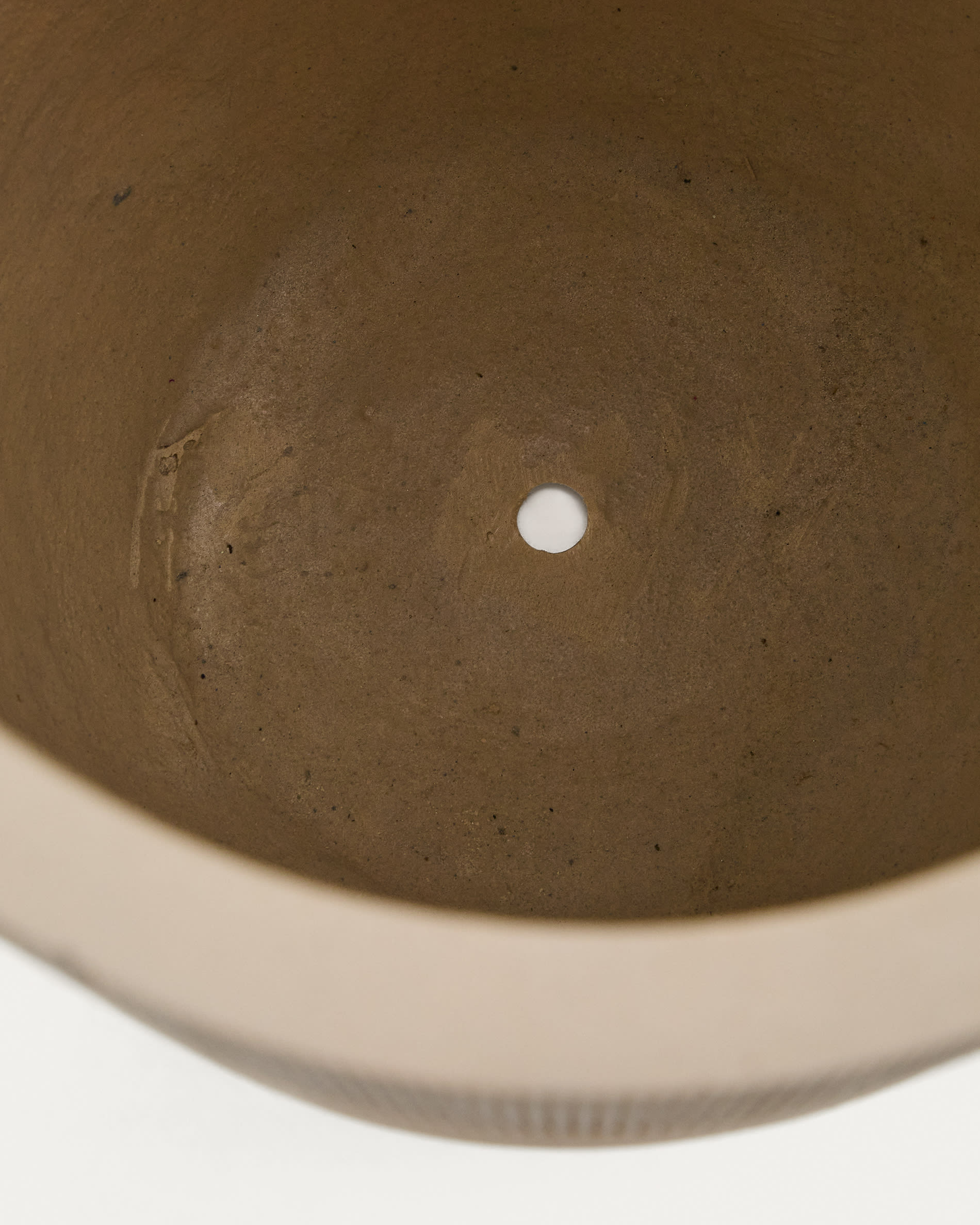 Tival beige cement-effect planter Ø 45 cm / Ø 32 cm