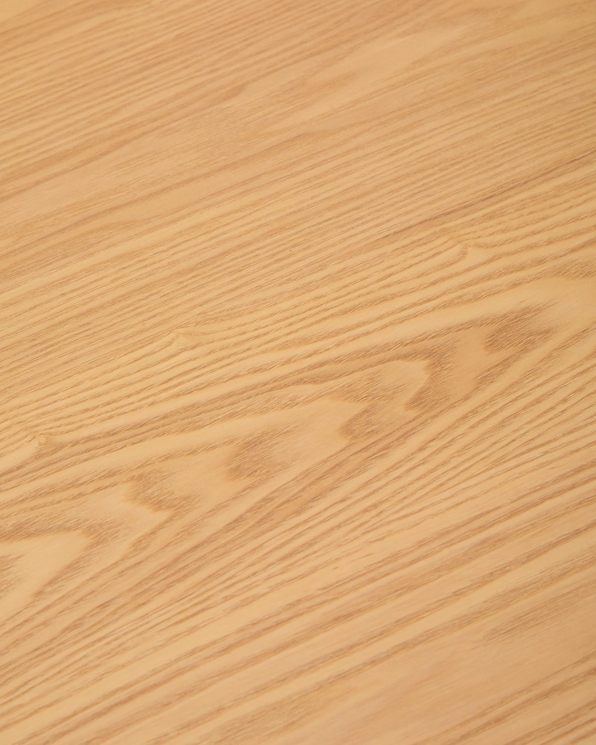 Indara table in ash veneer with natural finish 160 x 90 cm
