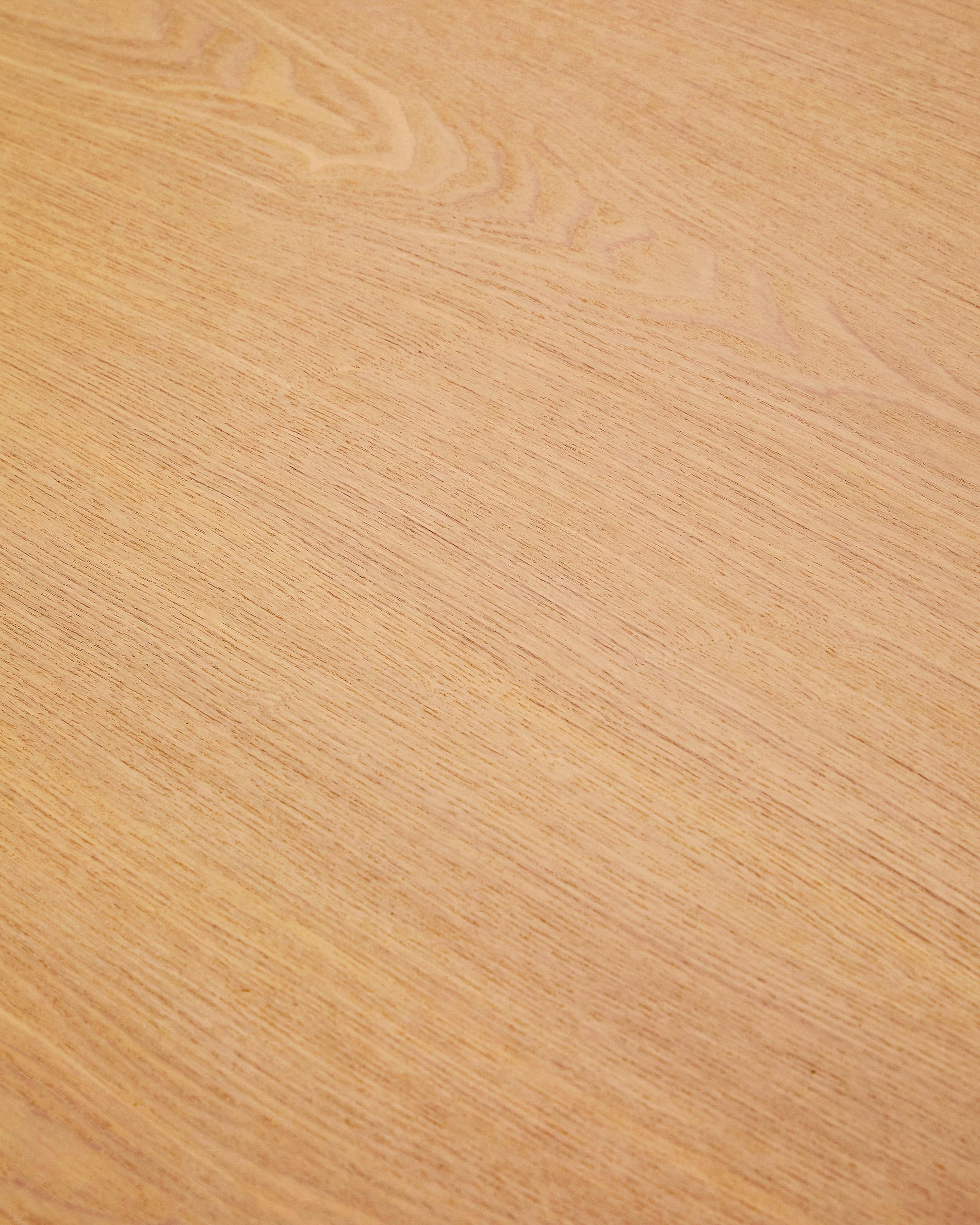 Indara round table in ash veneer with natural finish Ø110 cm
