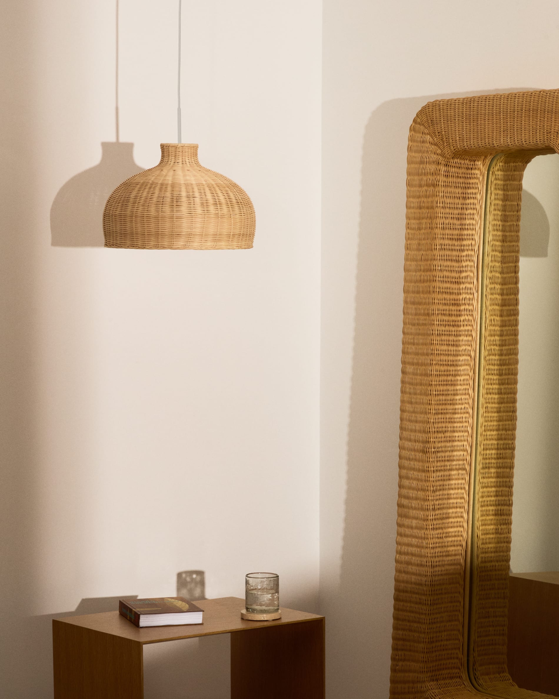 Abat-jour pour lampe Ennia en rotin avec finition claire Ø — Kave Home
