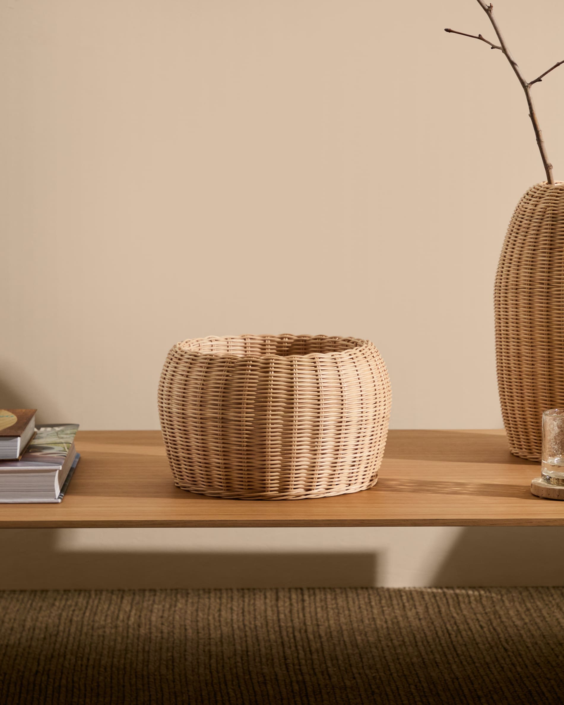 Zilna rattan vase 19cm