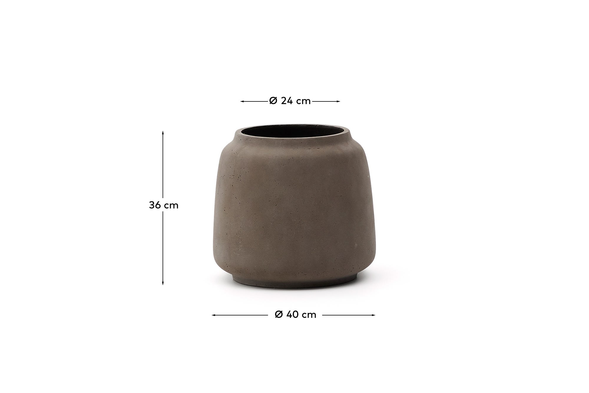 Lira terracotta-effect planter Ø40cm